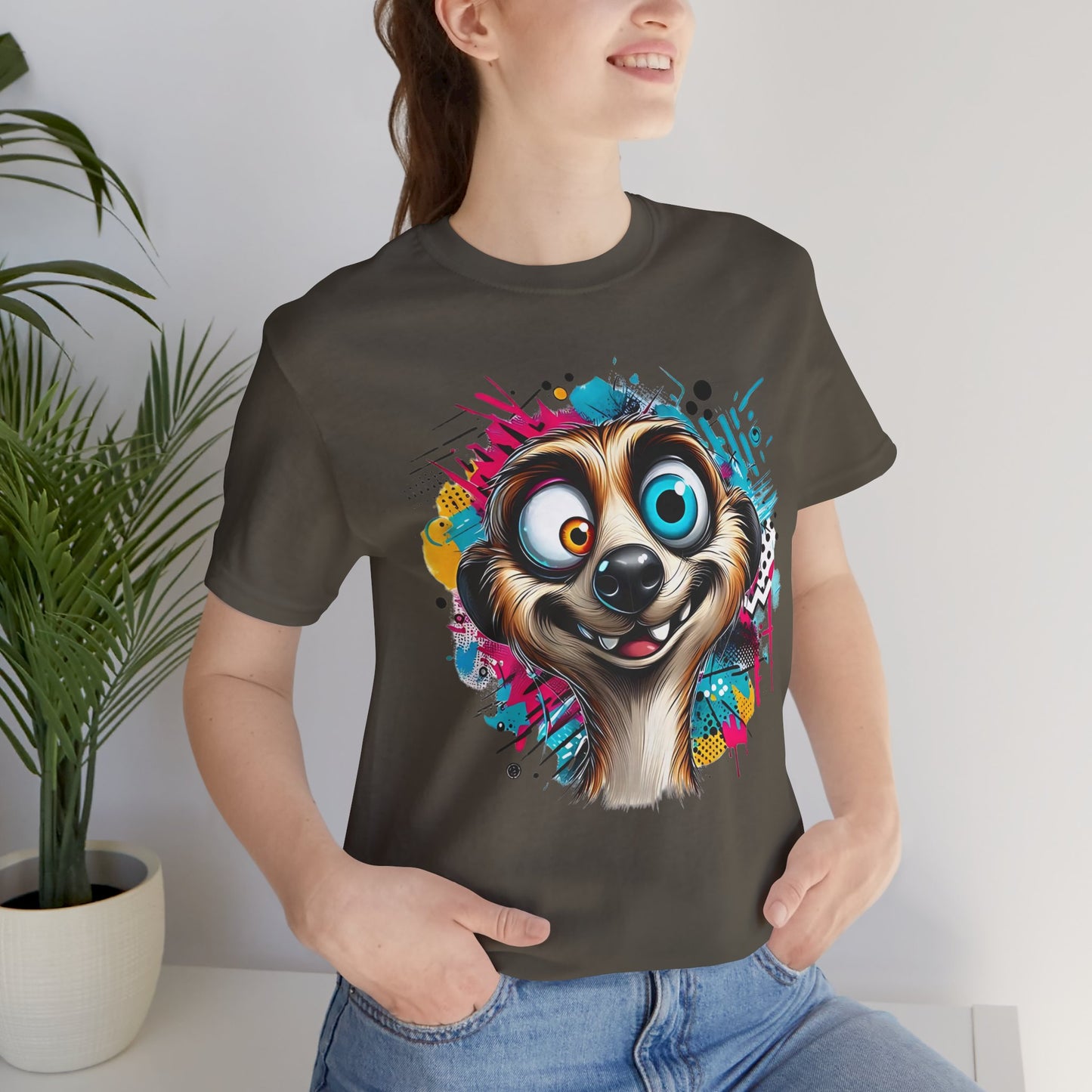 Squirrel Shirt, Funny Squirrel Tee Shirt, Funny Animal T-Shirt, Cartoon Top, Animal Tees, Art Design T-Shirt, Graphic Tee