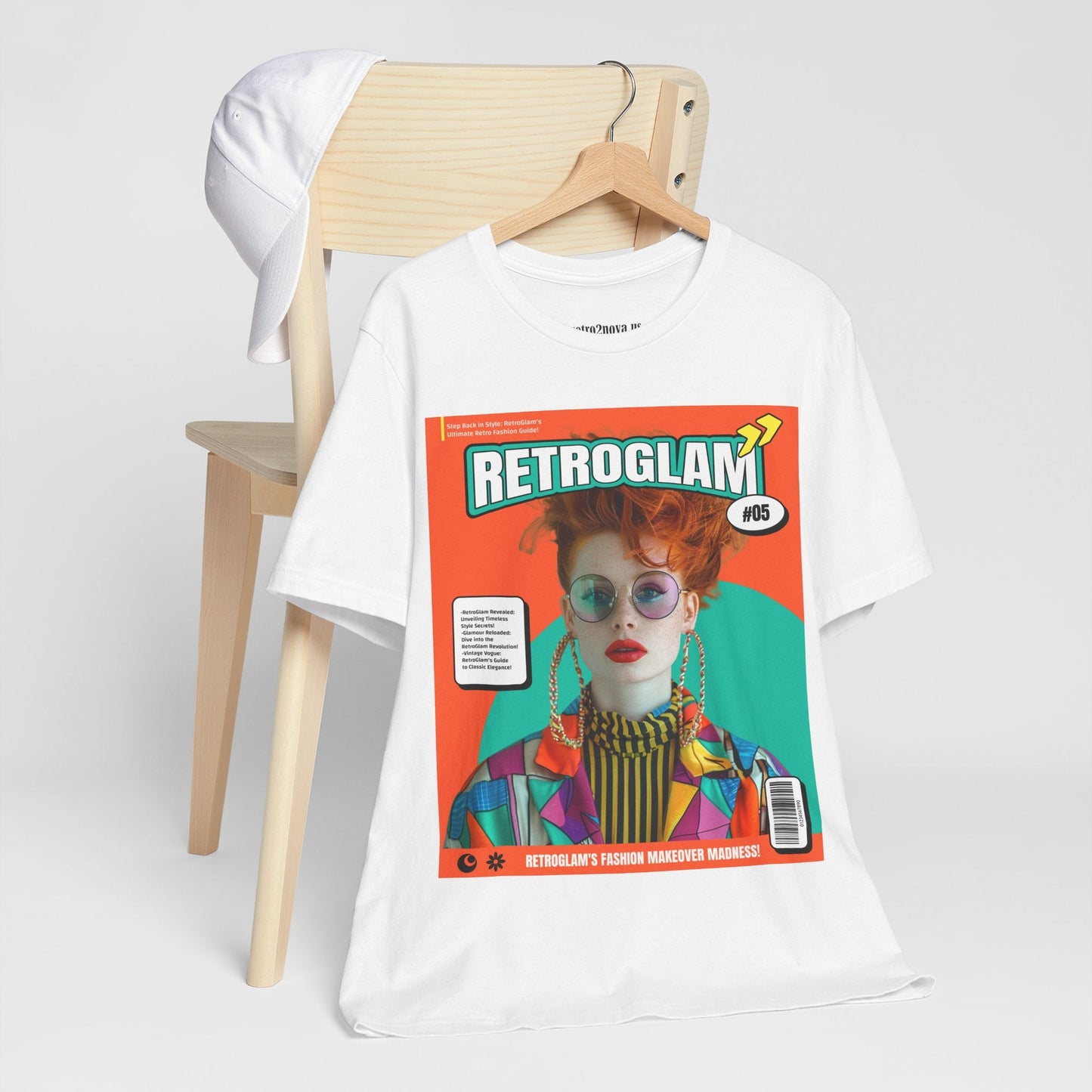 Magazine Cover Shirt Unisex Short Sleeve Tee Lightweight Breathable Fabric