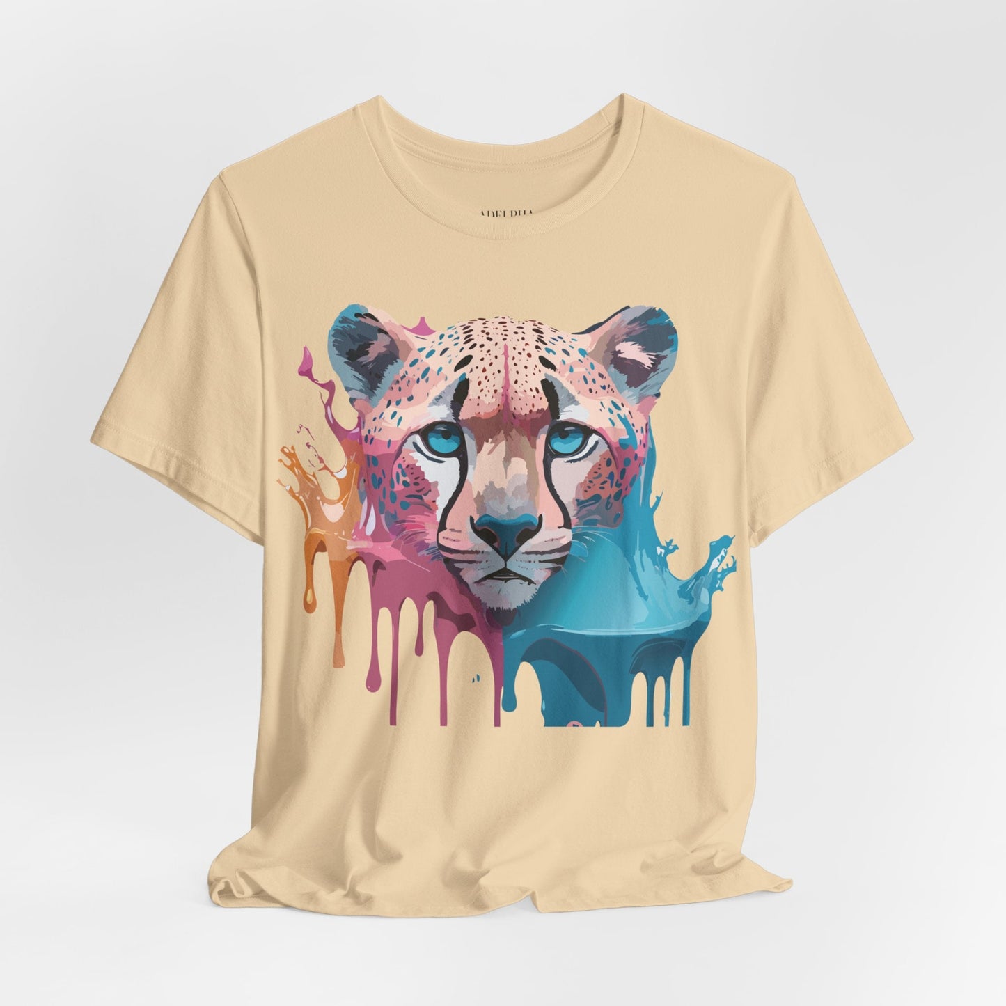 Cheetah Graphic Tee Unisex Jersey Short Sleeve Vintage Inspired Artwork Adelpha