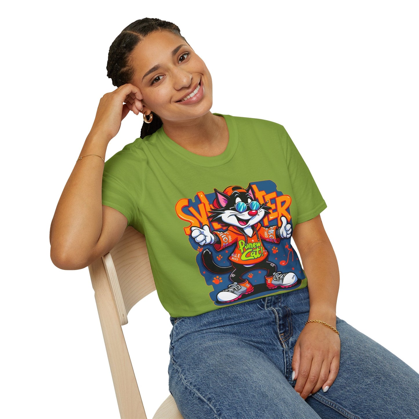 Funny Cartoon Animals Tee Shirt Unisex Gildan Softstyle 64000 Graphic Cartoon Tee