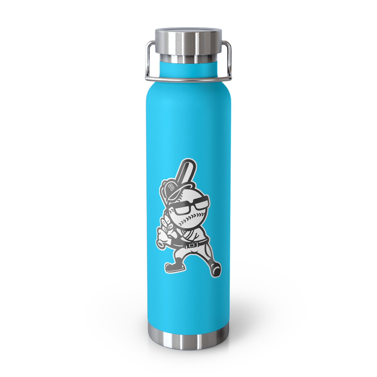 22oz Copper Insulated Water Bottle with Cartoon Design - CV9