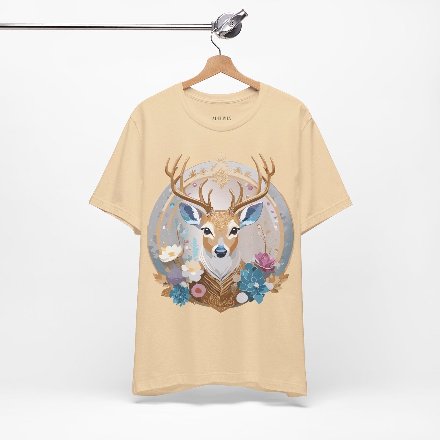 Medallion Graphic Unisex 100 Cotton Vintage Animal Medal Artwork Tee 72