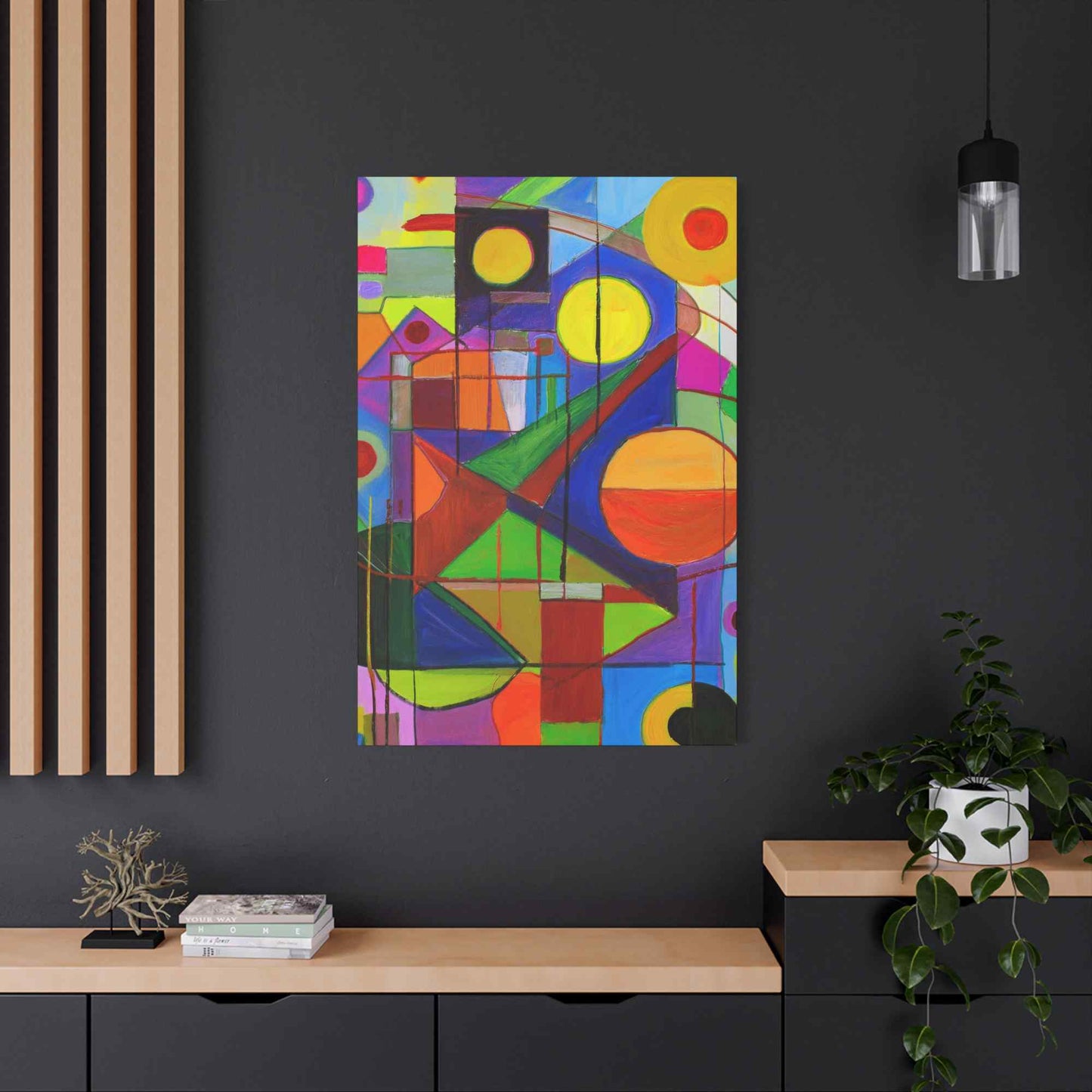 Abstract Painting Print Canvas 20x24,20x30,24x30, 24x32,24x36,30x40, 32x48,36x48,40x60 Pine-Wood Inner Frame ABS-5