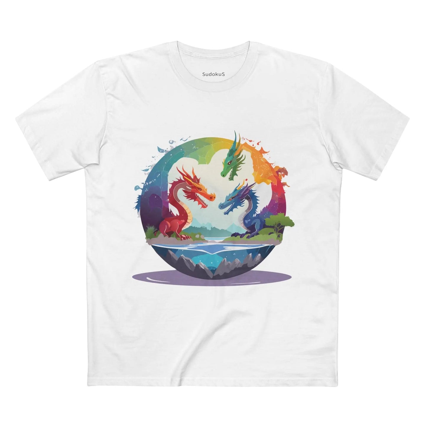 Dragon Graphic Unisex 100 Cotton Staple Tee 21
