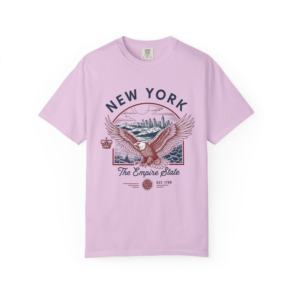New York State Vintage Travel Tourist Graphic Gift Tee Unisex 100 Cotton Comfort Colors T-Shirt