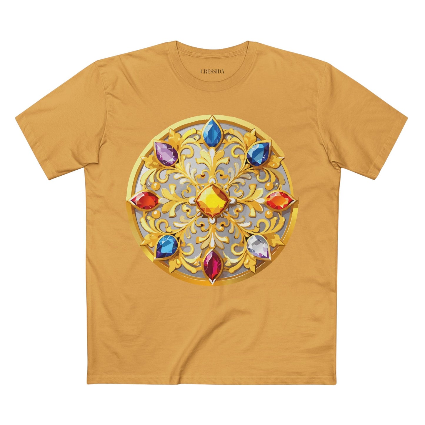 Medallion Graphic T-Shirt Unisex 100 Cotton With Gold Art Design Medal Tee 4
