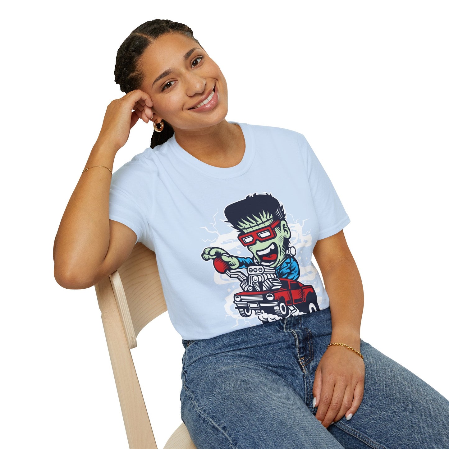 Cartoon T Shirt Animation Tee Funny Unisex Softstyle Gildan 64000 100 Percent Cotton