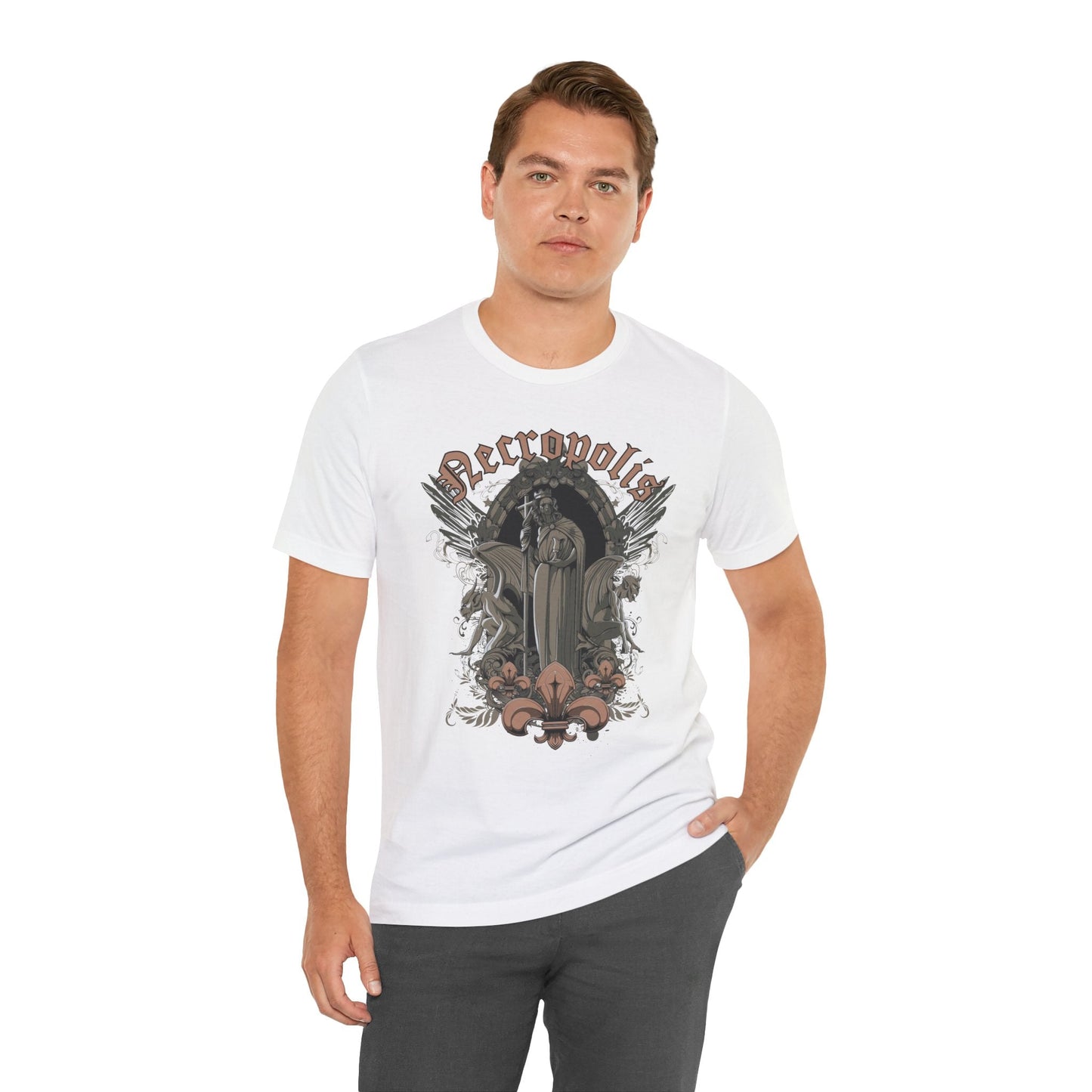 Gothic Skull Graphic Unisex Cotton T-Shirt r7