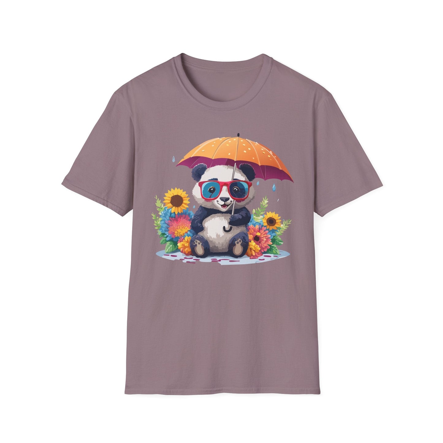 Panda Shirt Unisex Panda Tee Animal Graphic T Shirt Softstyle 64000 Cotton Breathable Everyday