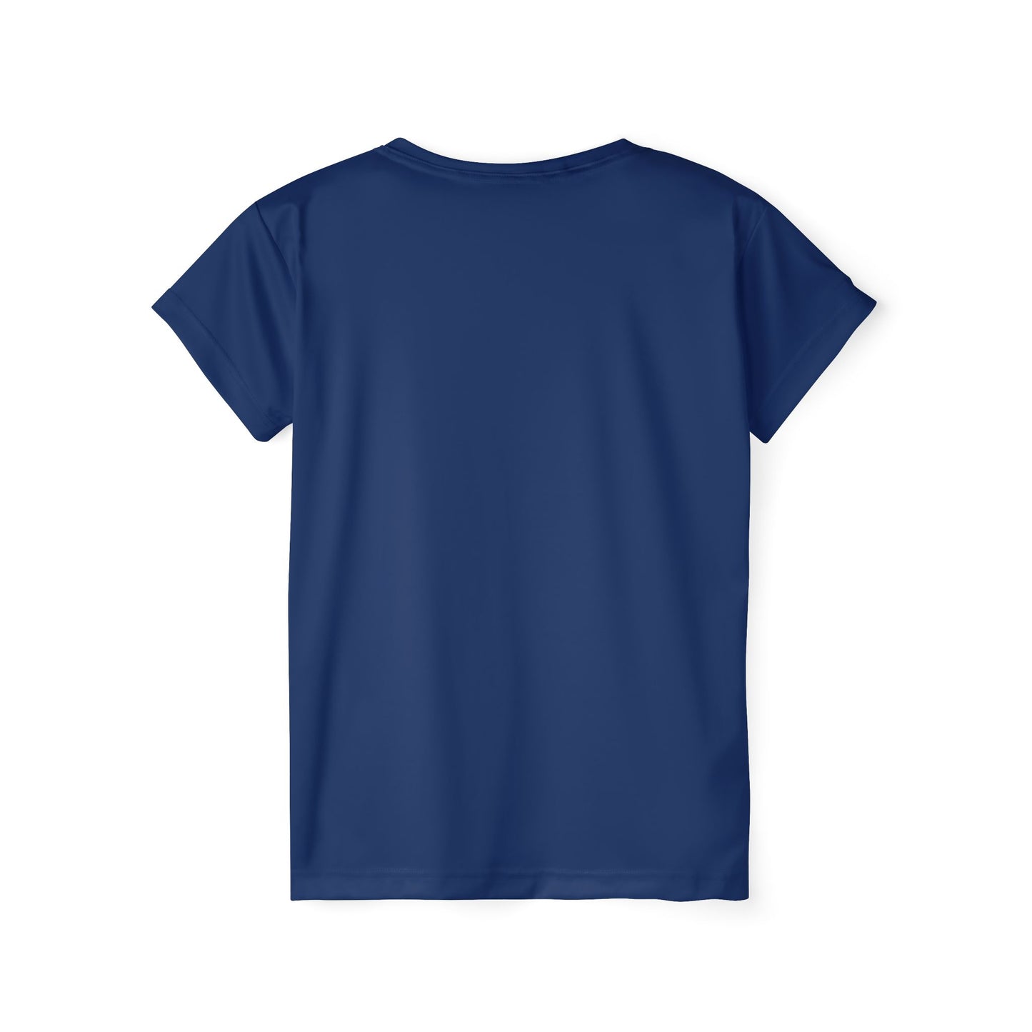 Oxford Navy Solid Color Print Women's Sports Jersey Short Sleeves Poly Athletic Tee