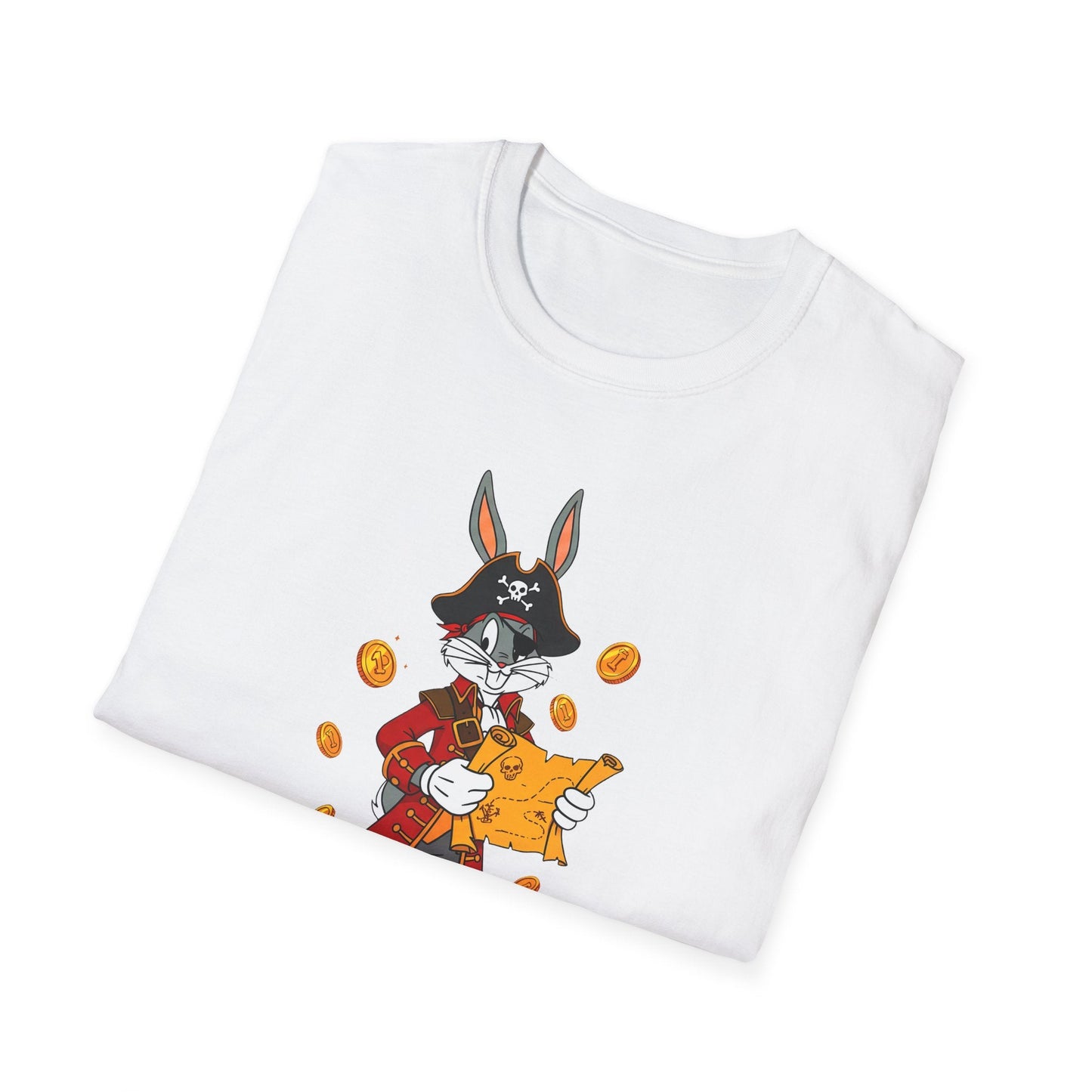 Bugs Bunny Cartoon T Shirt Unisex Gildan Softstyle 64000 Tee With Animated Artwork