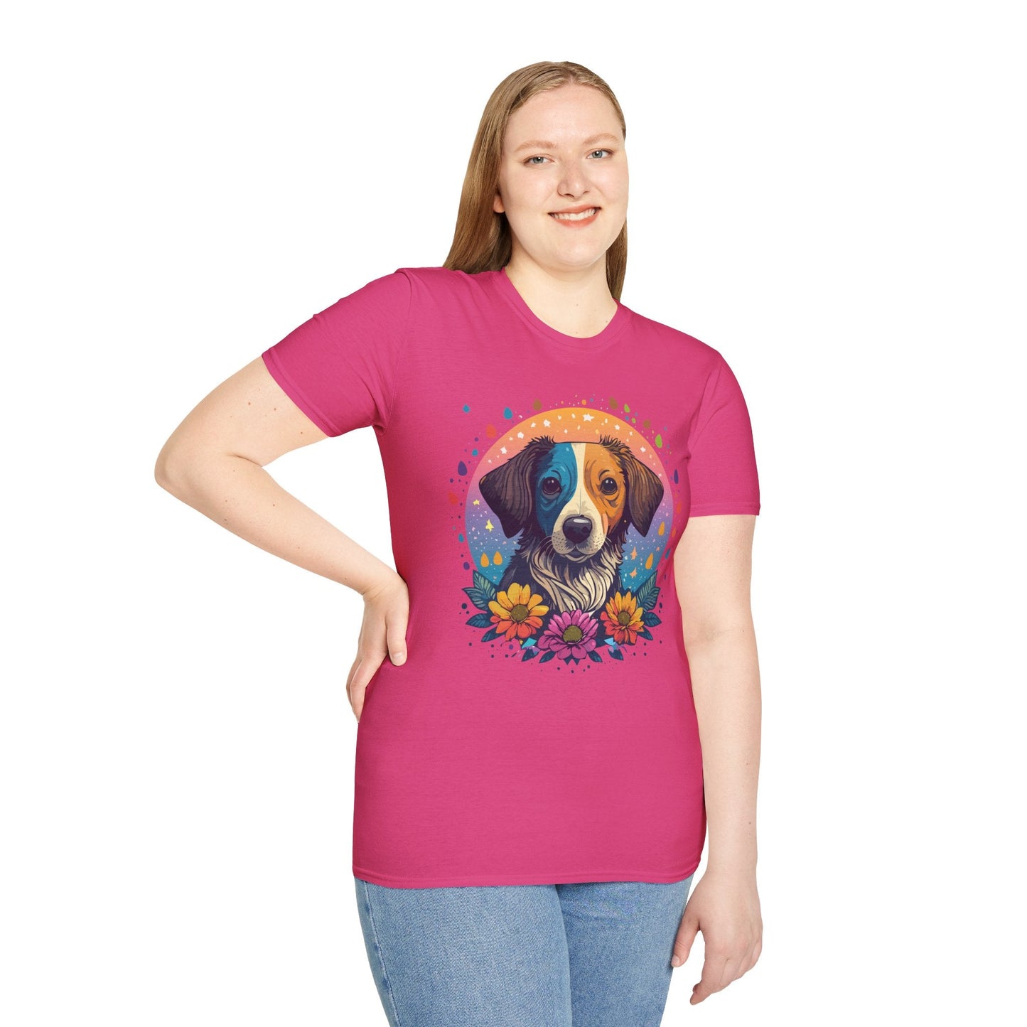Dog Shirt Unisex Softstyle Tee 100 Percent Cotton Gildan 64000