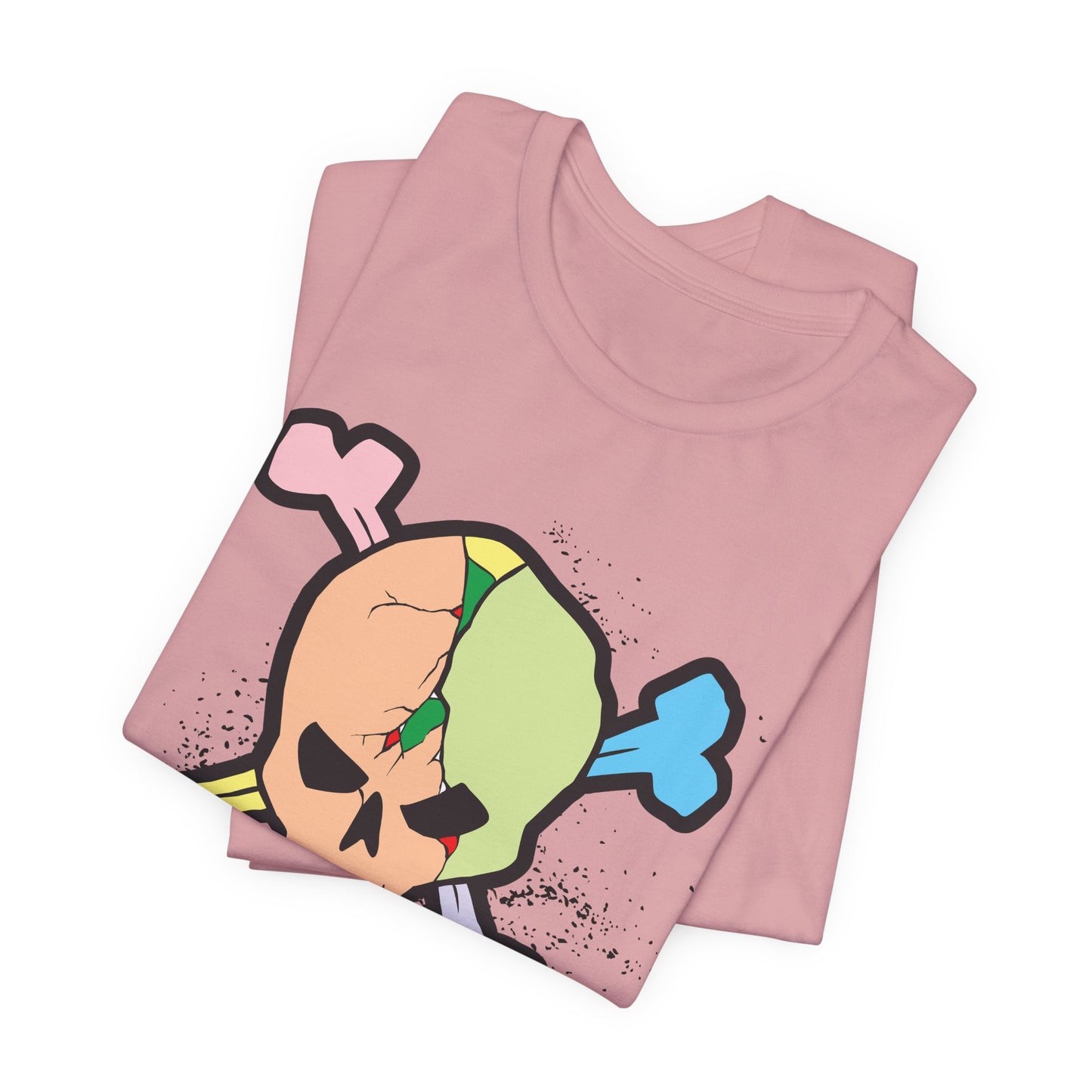 Multi Skull Graphic Design Tee, Skull Shirt, Vintage Tees, Art Design T-Shirt, Vintage Graphic Tee, Art Shirts with Skulls