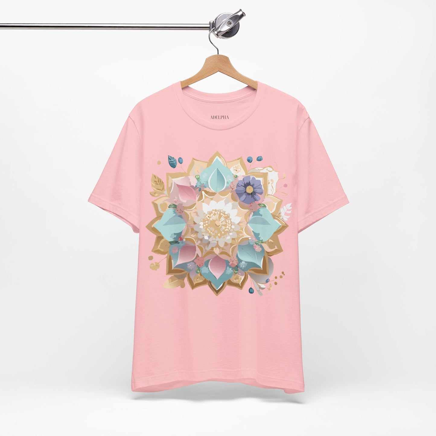 Adelpha Mandala Graphic Tee Unisex Jersey Short Sleeve Vintage Inspired Artwork Shirt