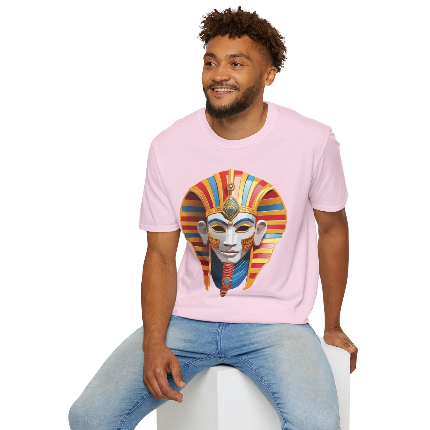 Mask Tee Shirt Unisex Art Design Masquerade Tee Gildan Softstyle 64000 Lightweight Cotton