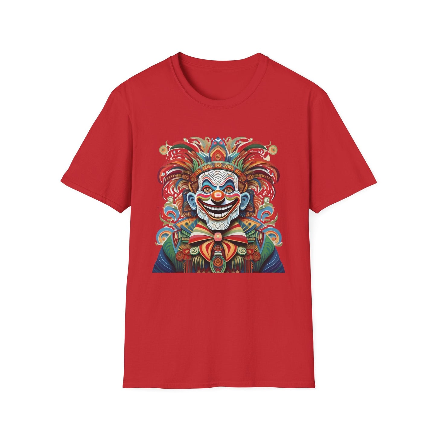 Clown Shirt Unisex Tee Funny Man Circus Shirt Scary Man Tee Gildan Softstyle 64000