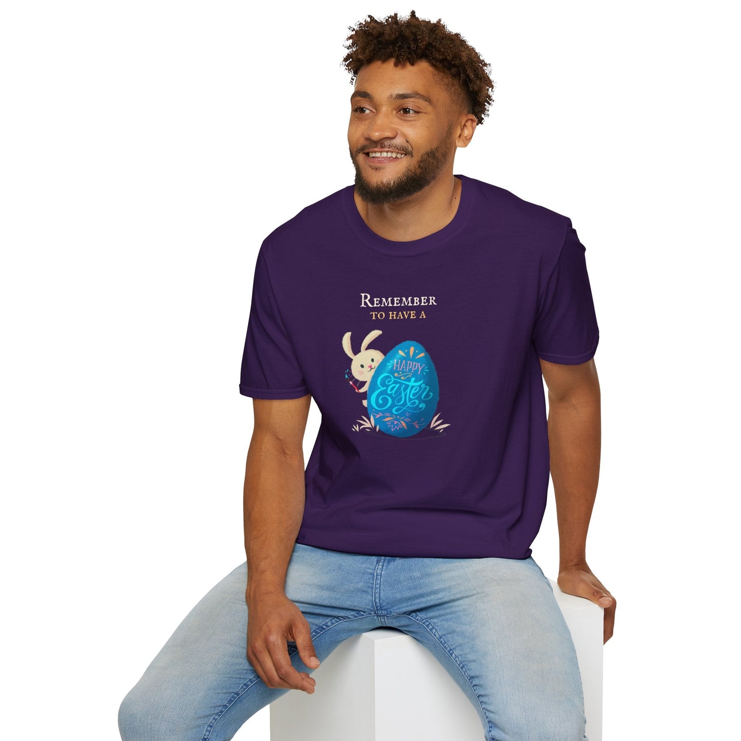 Easter Bunny Egg T Shirt Unisex Softstyle Tee With Easter Signature Prints And Design