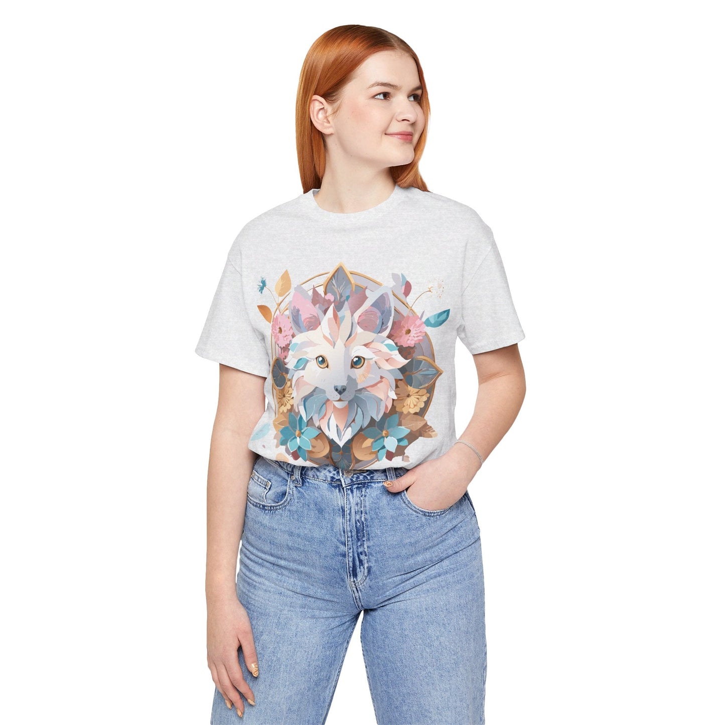 Medallion Graphic Unisex 100 Cotton Vintage Animal Medal Artwork Tee 90