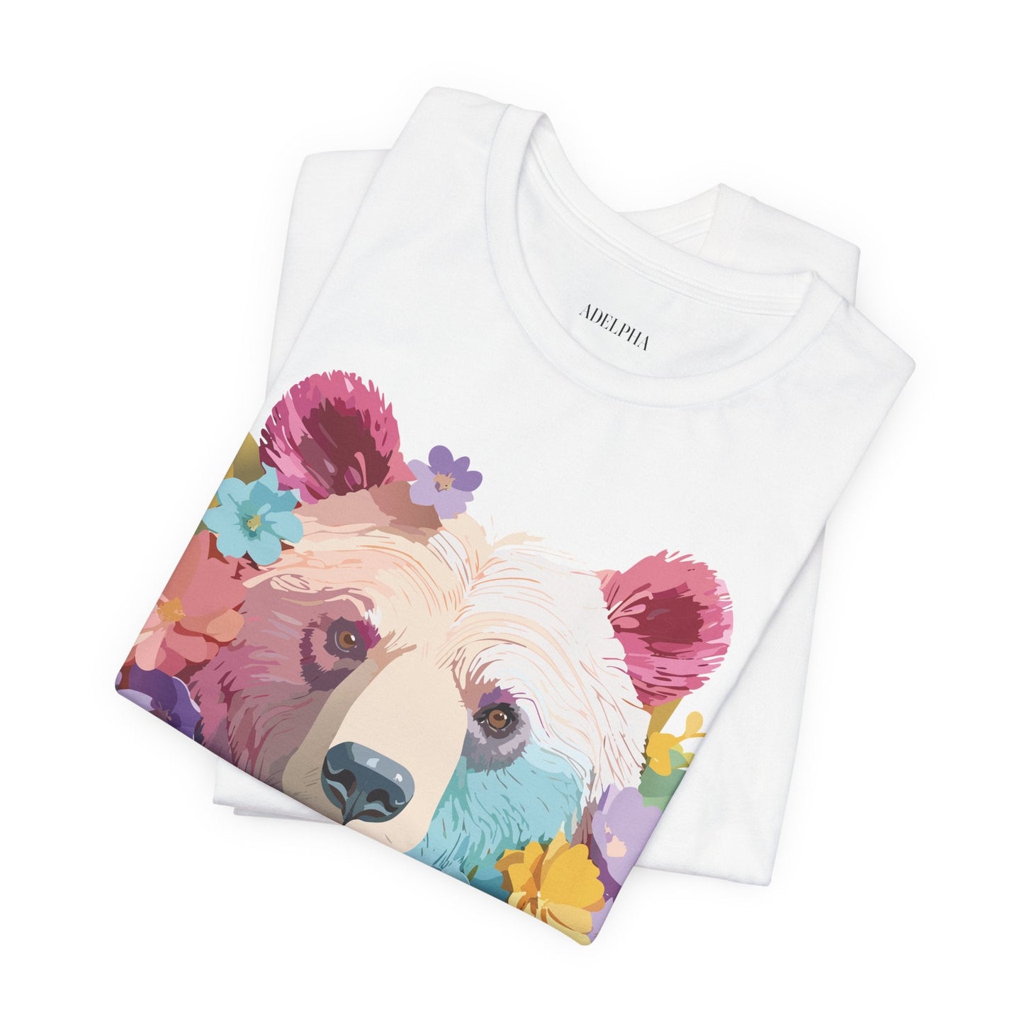 Bear Graphic Tee By Adelpha Unisex Short Sleeve Shirt Vintage Inspired Artwork