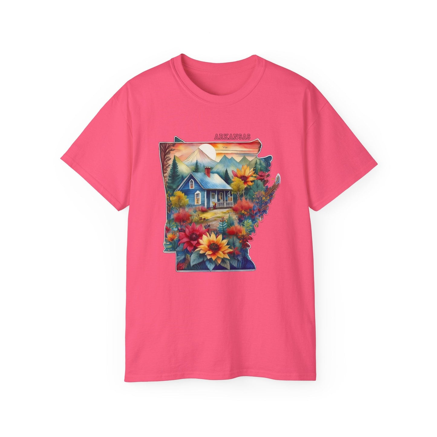 Arkansas Graphic Unisex Cotton T‑Shirt 2