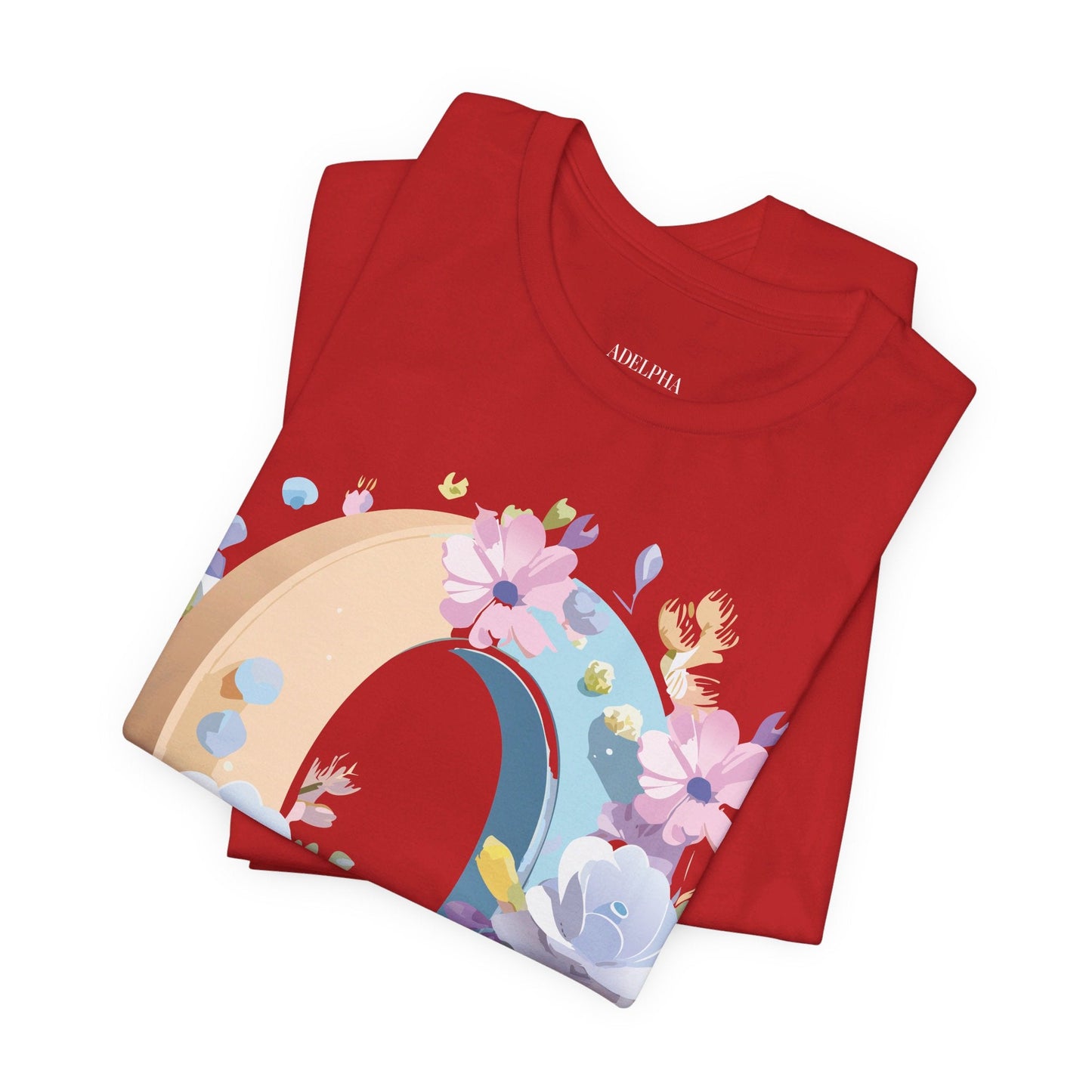 Letter O Shirt Unisex Graphic Tee With Vintage Inspired Art By Adelpha Premium Jersey Short Sleeve