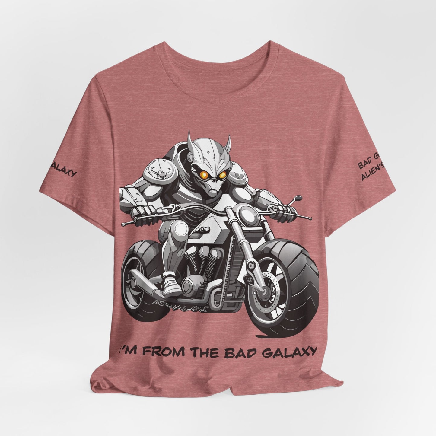 Alien Tee Shirt From Bad Galaxy USA Made To Order Cotton Tee With Eco Friendly Inks Now