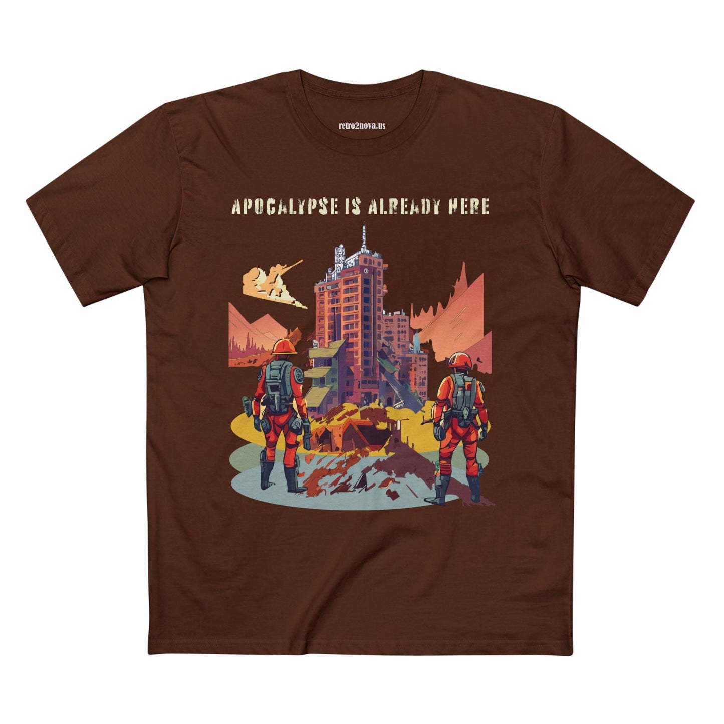 Cataclysm Doomsday Unisex Premium Cotton Tee With Original Art Design Retro2Nova