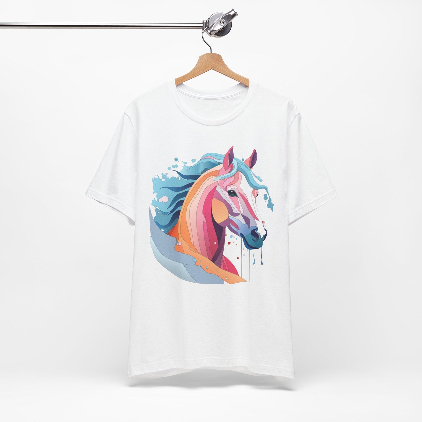Unisex Animal Tee Shirt With Art Design Wild Animals Short Sleeve Premium Comfort Fit