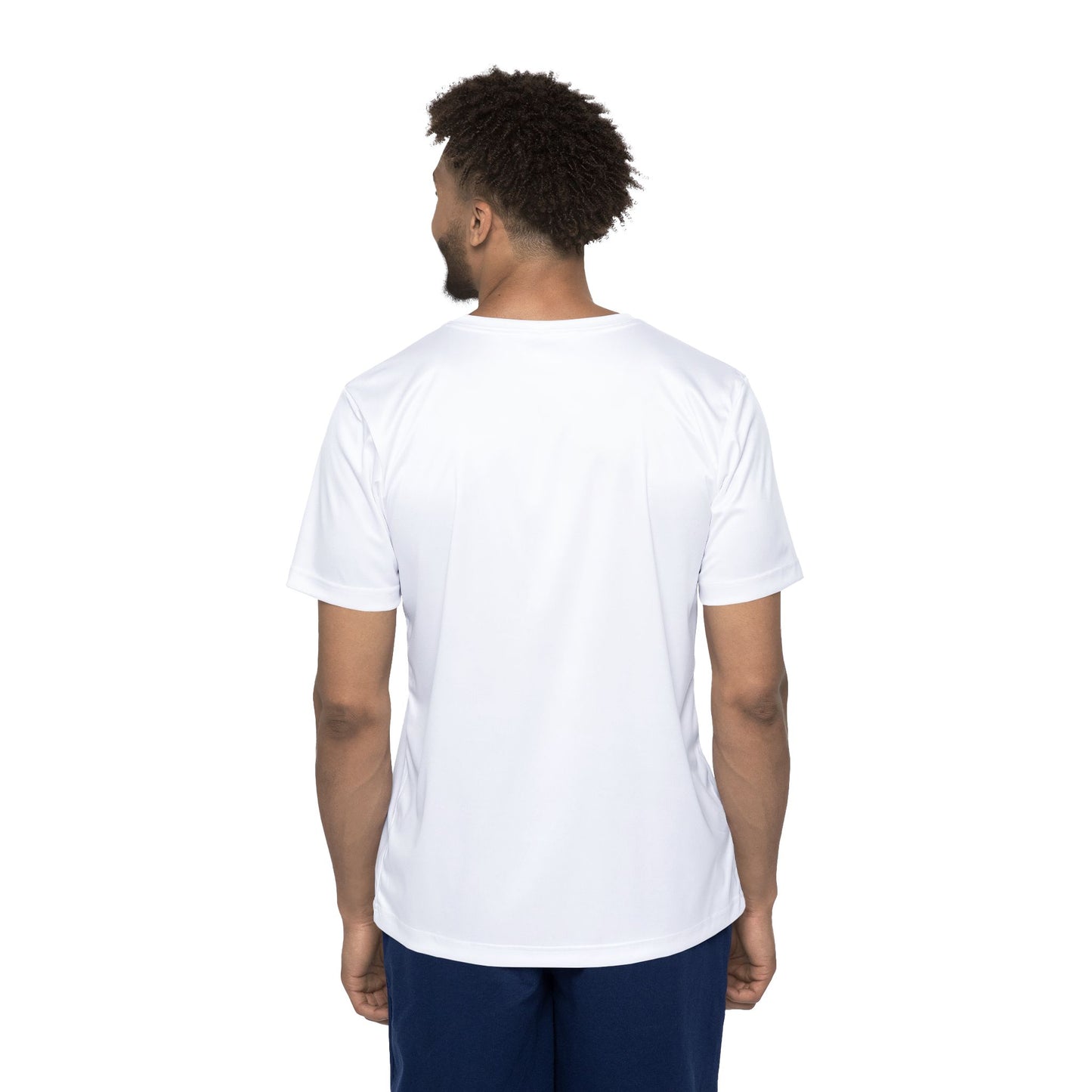 True White Color Unisex Poly T-Shirt with Solid Colors XS-4XL