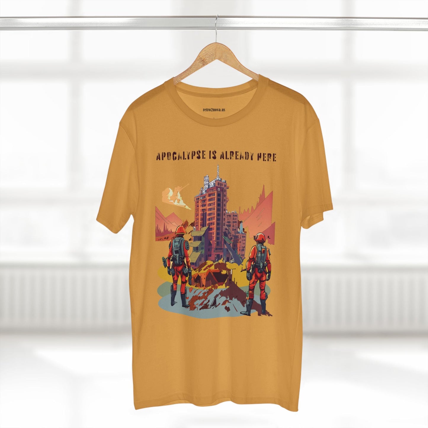 Cataclysm Doomsday Unisex Premium Cotton Tee With Original Art Design Retro2Nova