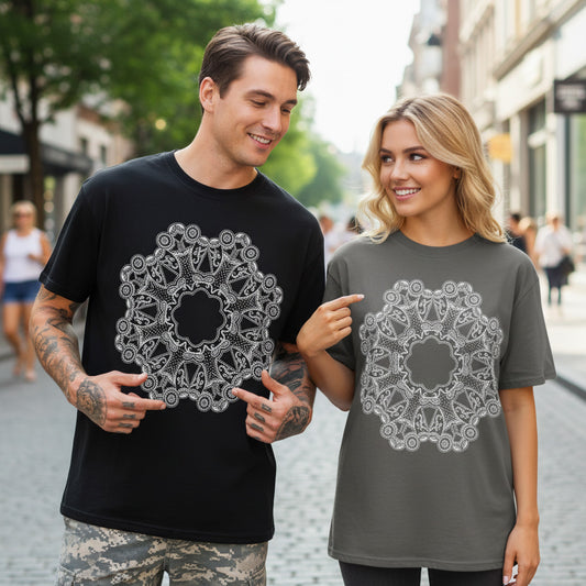 Mandala Graphic Tee Unisex 100 Cotton Comfort Colors T-Shirt 191