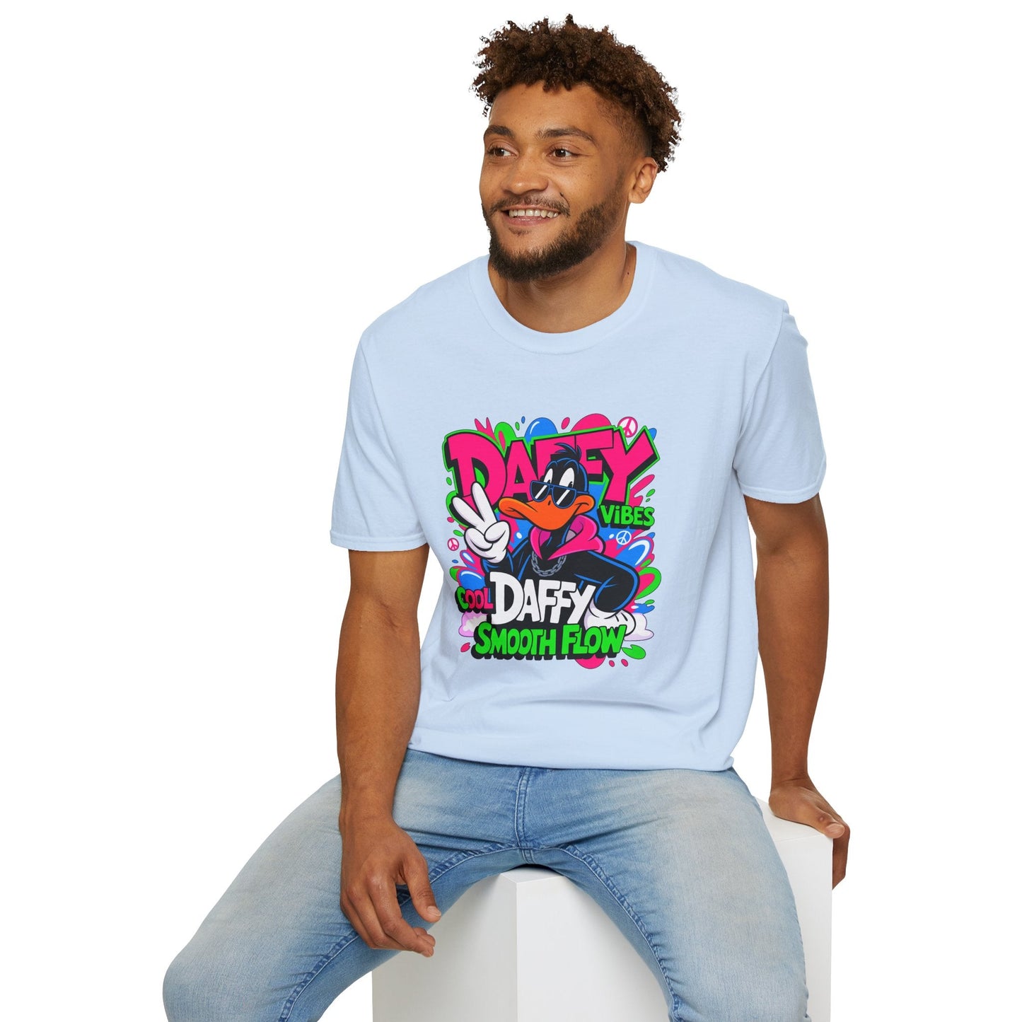 Unisex Cartoon T Shirt With Funny Animals Design Animation Tee Made From Softstyle Cotton