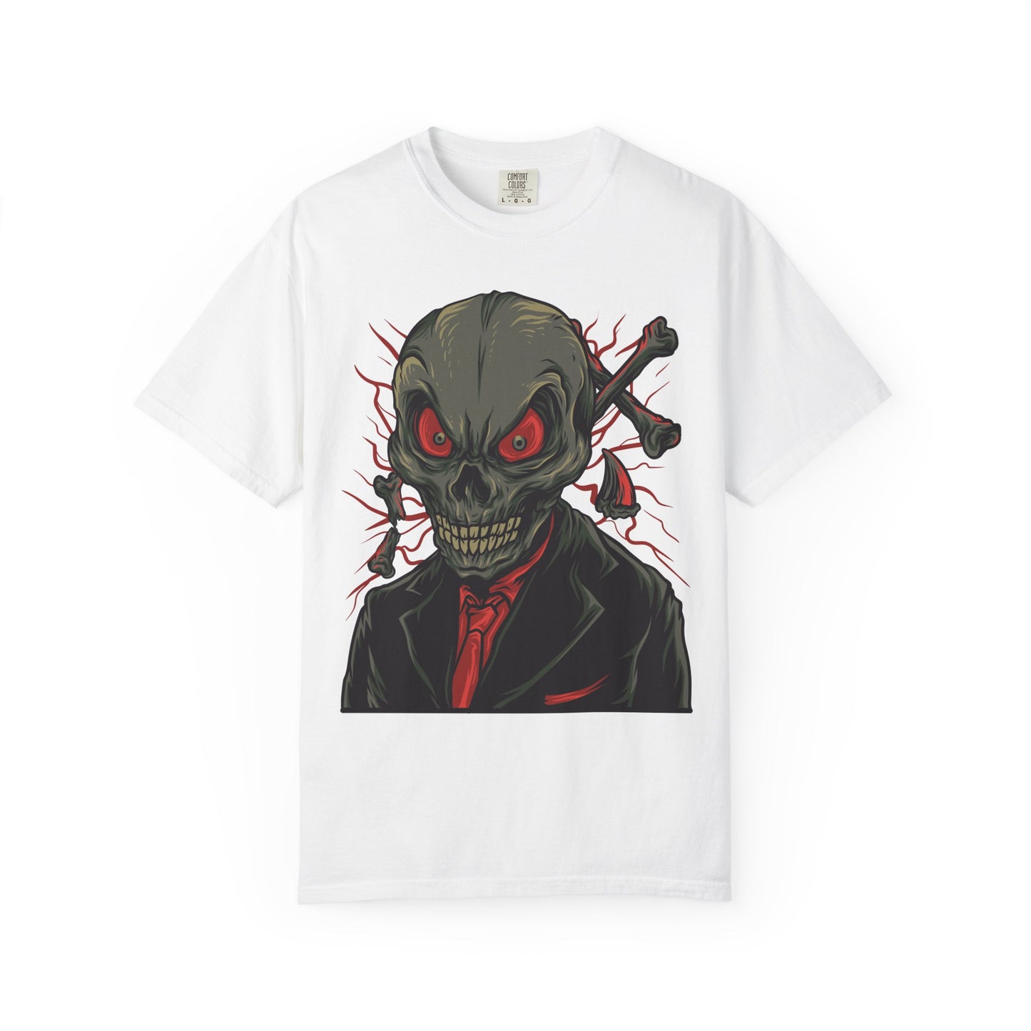 Camiseta unisex de algodón con calavera 