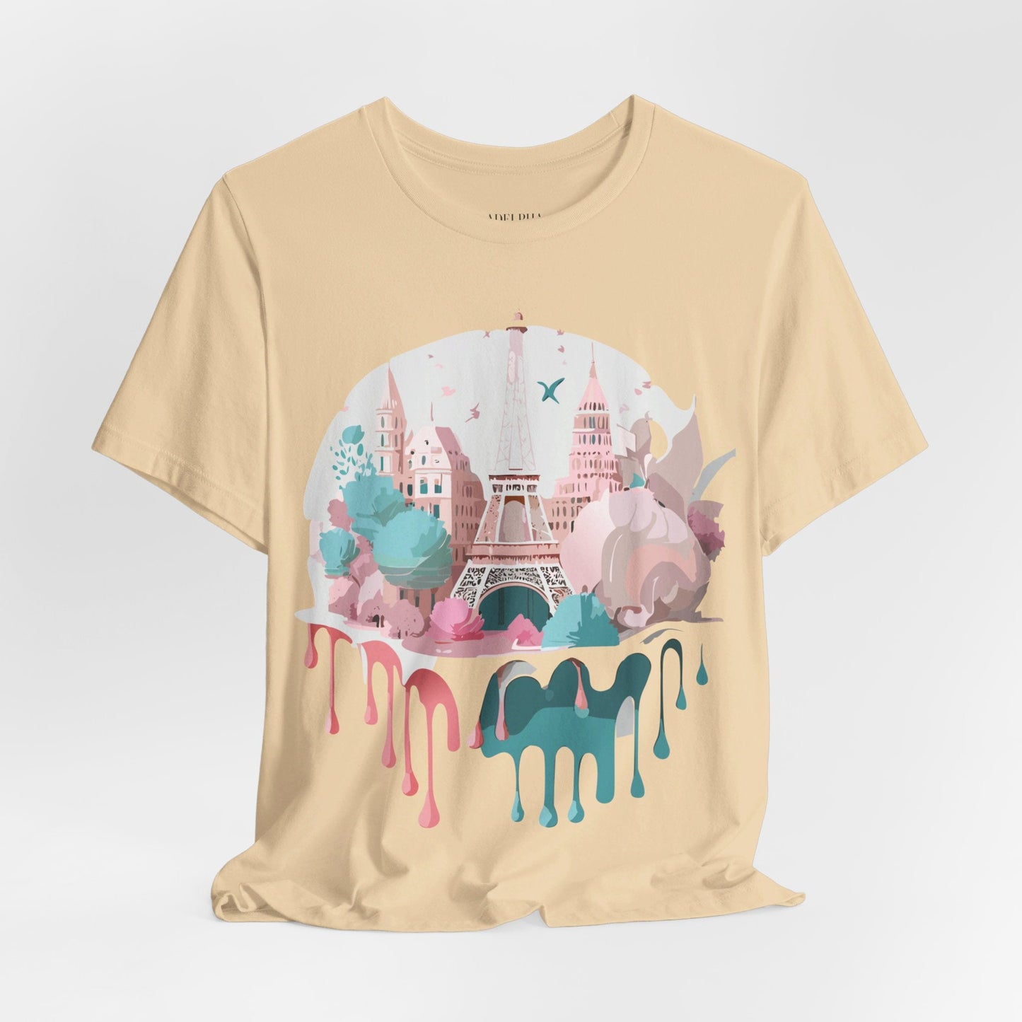 Paris Graphic Tee Unisex Premium Adelpha Art Design Vintage Inspired Short Sleeve Shirt