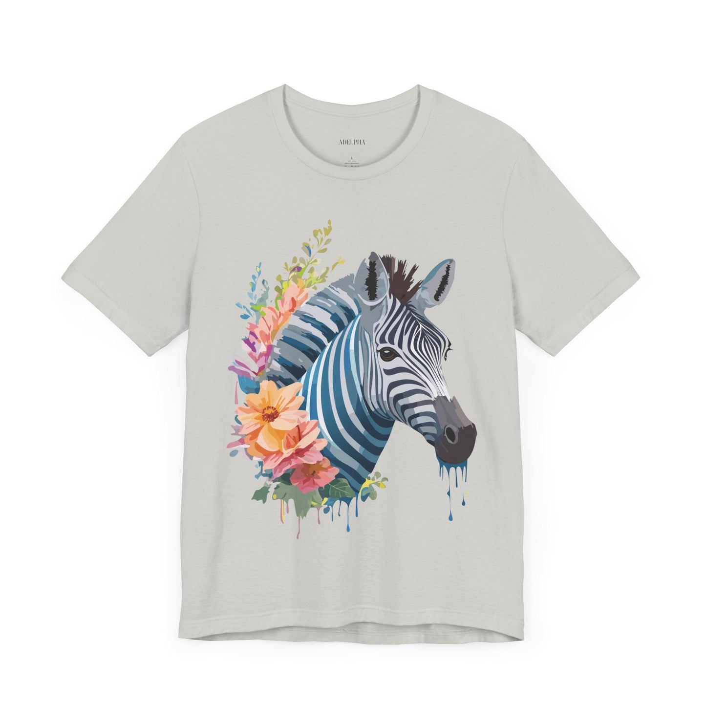 Zebra Graphic Unisex 100 Cotton Vintage Animal Art T-Shirt 2