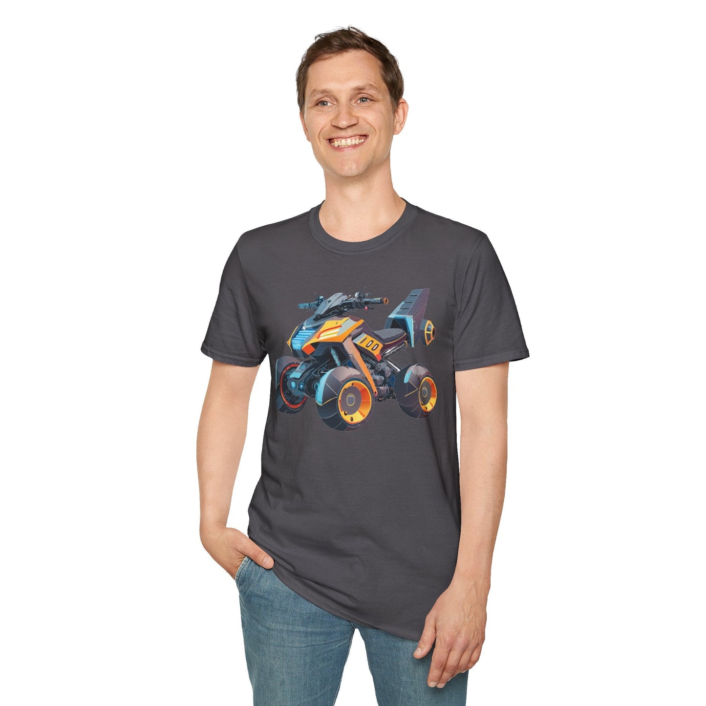 Unisex Bike T Shirt Moto Shirt With Motorcycle Design MTB Tee For Riders One Hundred Percent Cotton