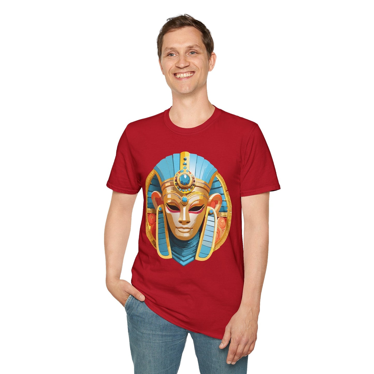 Mask Graphic Unisex Cotton Masquerade Design Artwork Tee 17