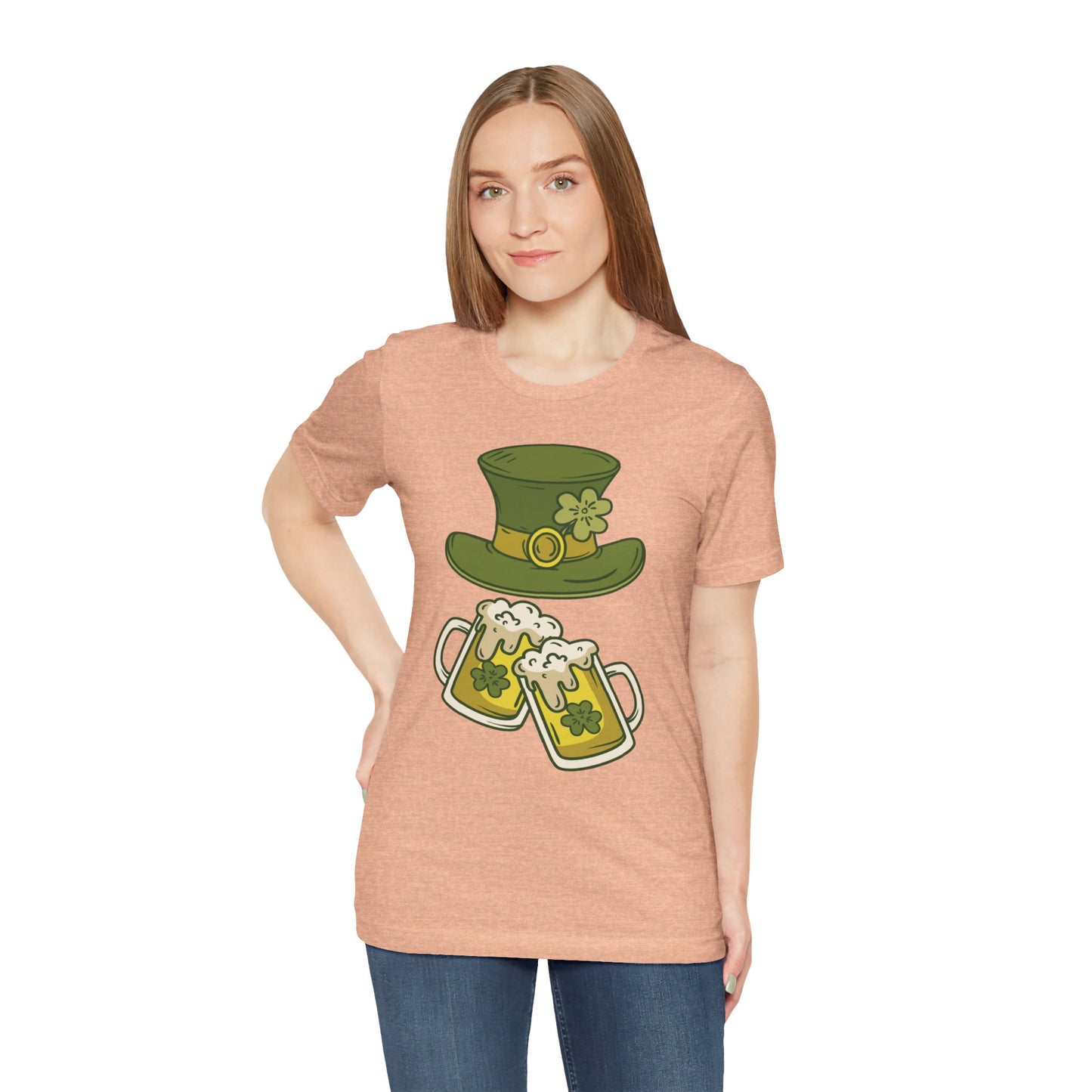 Unisex Cotton Tee Shirt with Lucky Prints