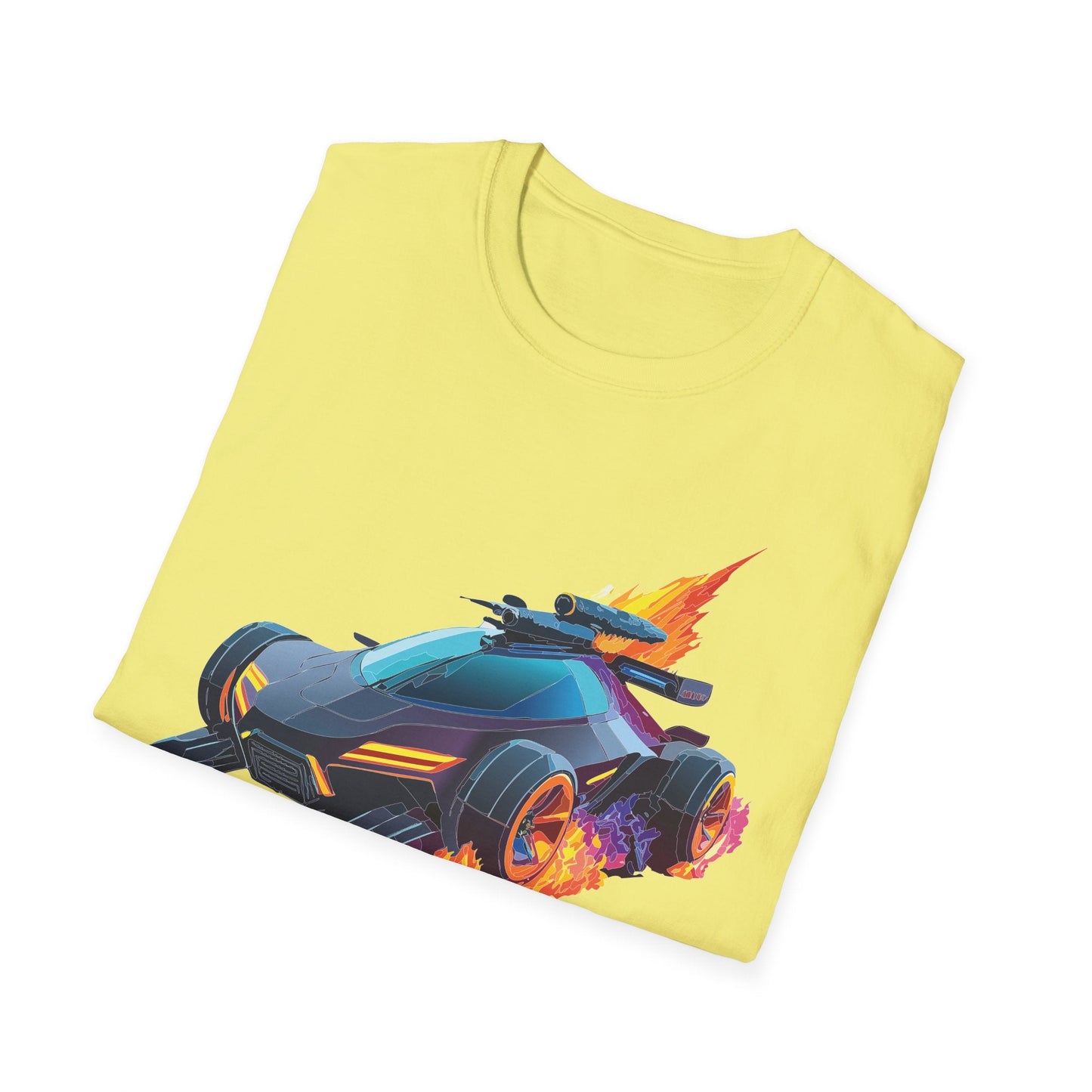 Unisex Car T Shirt Hot Wheels Cars Shirt 100 Percent Ring Spun Cotton Gildan Softstyle Tee