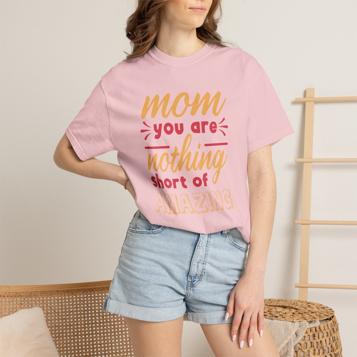 Mom T-shirt Mother's Day Mama Tee Unisex Comfort Colors Garment-Dyed Cotton h21