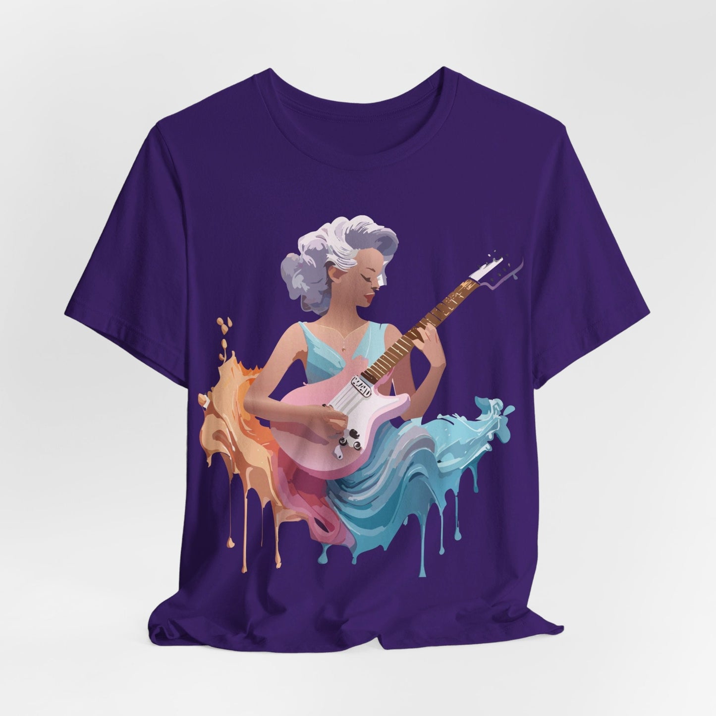 Music Graphic Unisex 100 Cotton Vintage Art with Musical Elements Tee 35