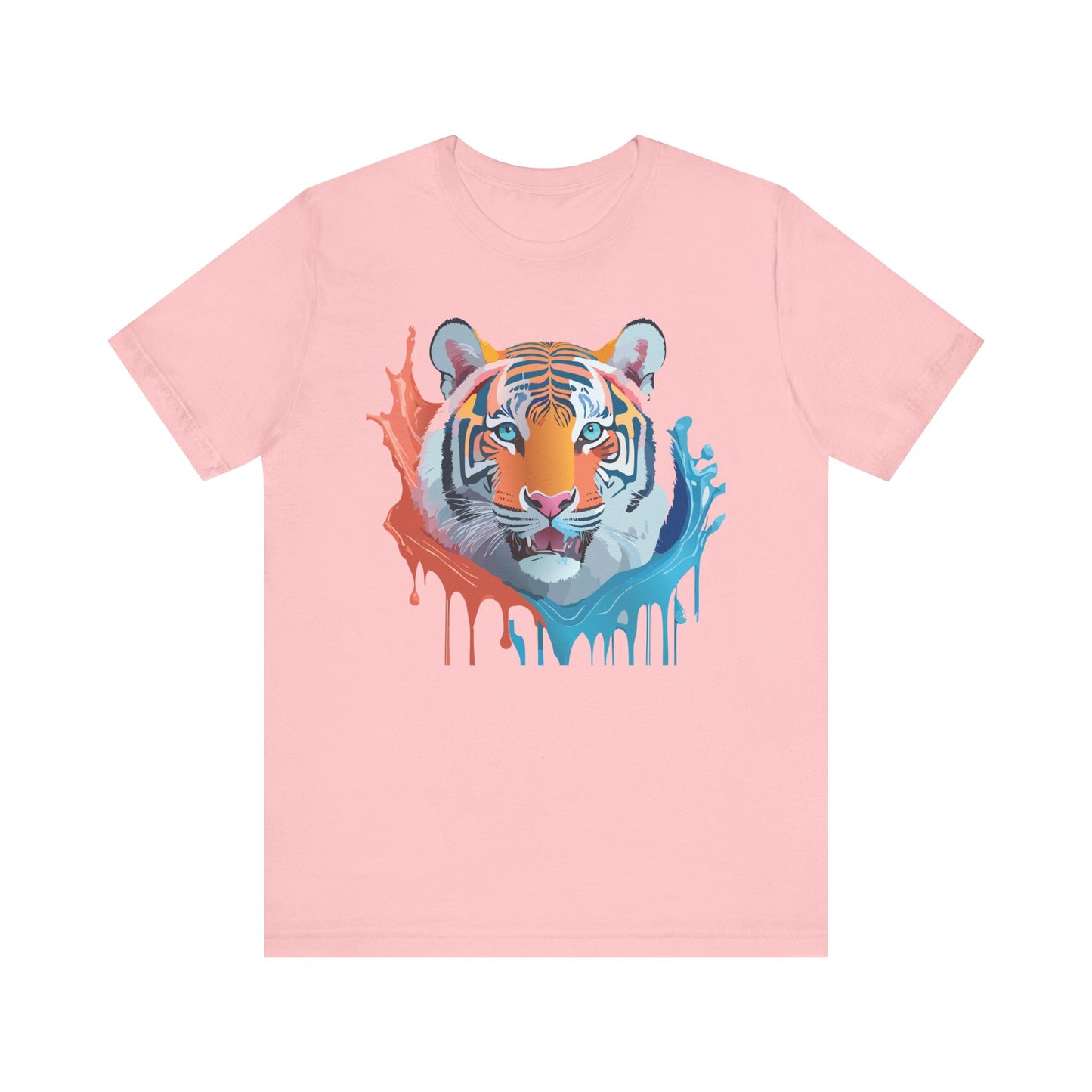 Unisex Tiger Tee, Animal Shirt, Tee Shirt with Tiger, Art T-Shirt, Animal Tees, Big Cat Shirt, Art Design T-Shirt 5