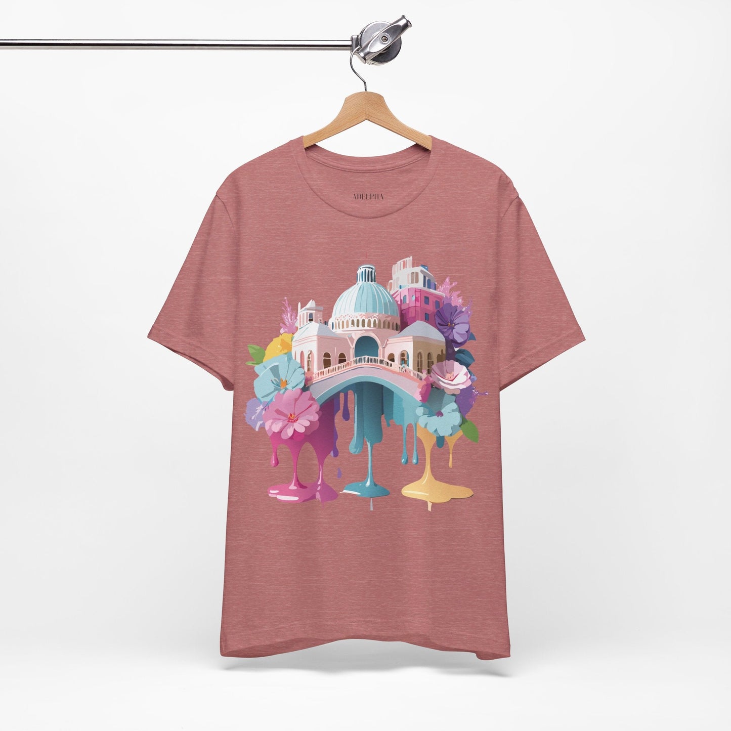 Venice Inspired Tourist Shirt Unisex Graphic Tee Adelpha Vintage Artwork Design Art