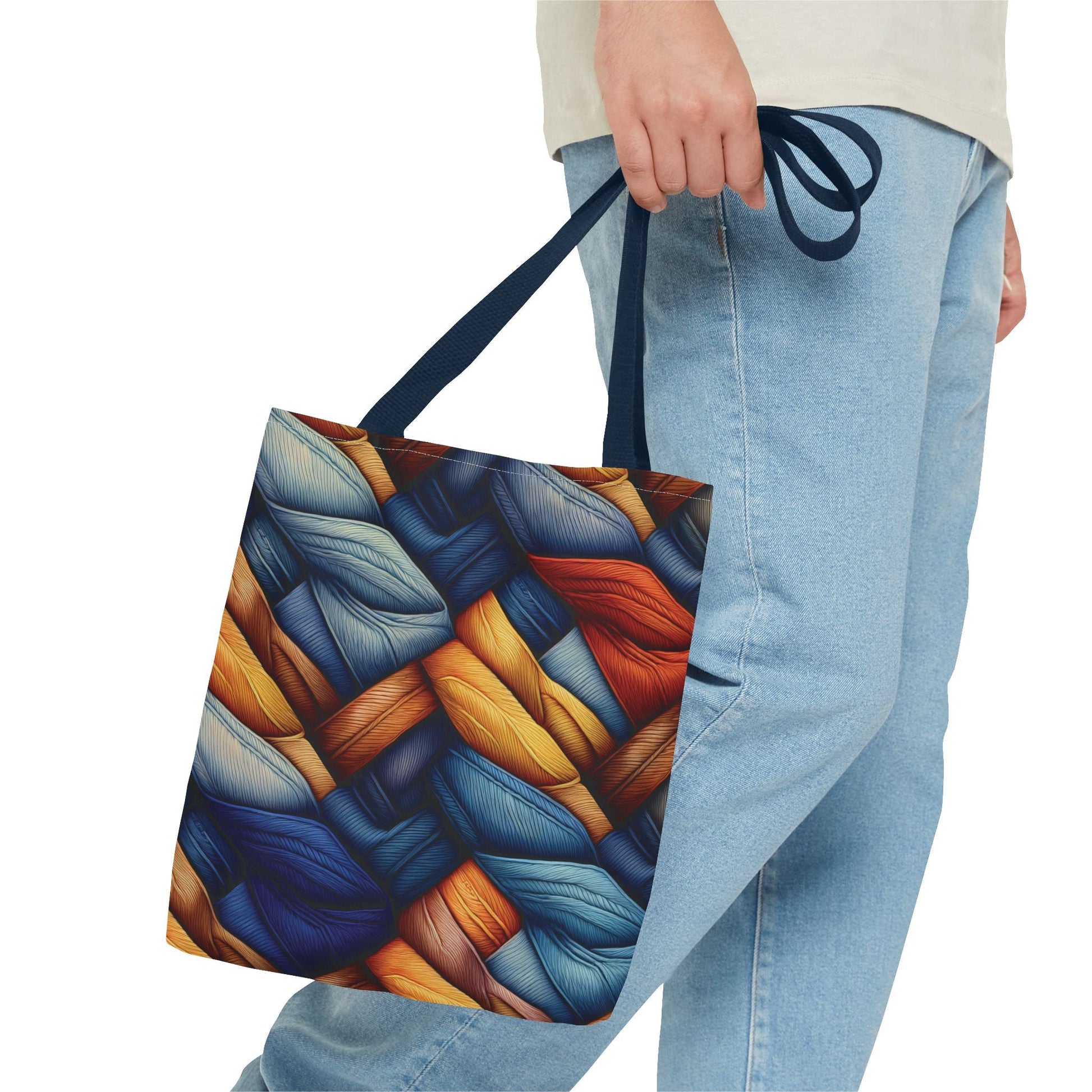 Denim Canvas Bag, Tote Bag Denim Printify
