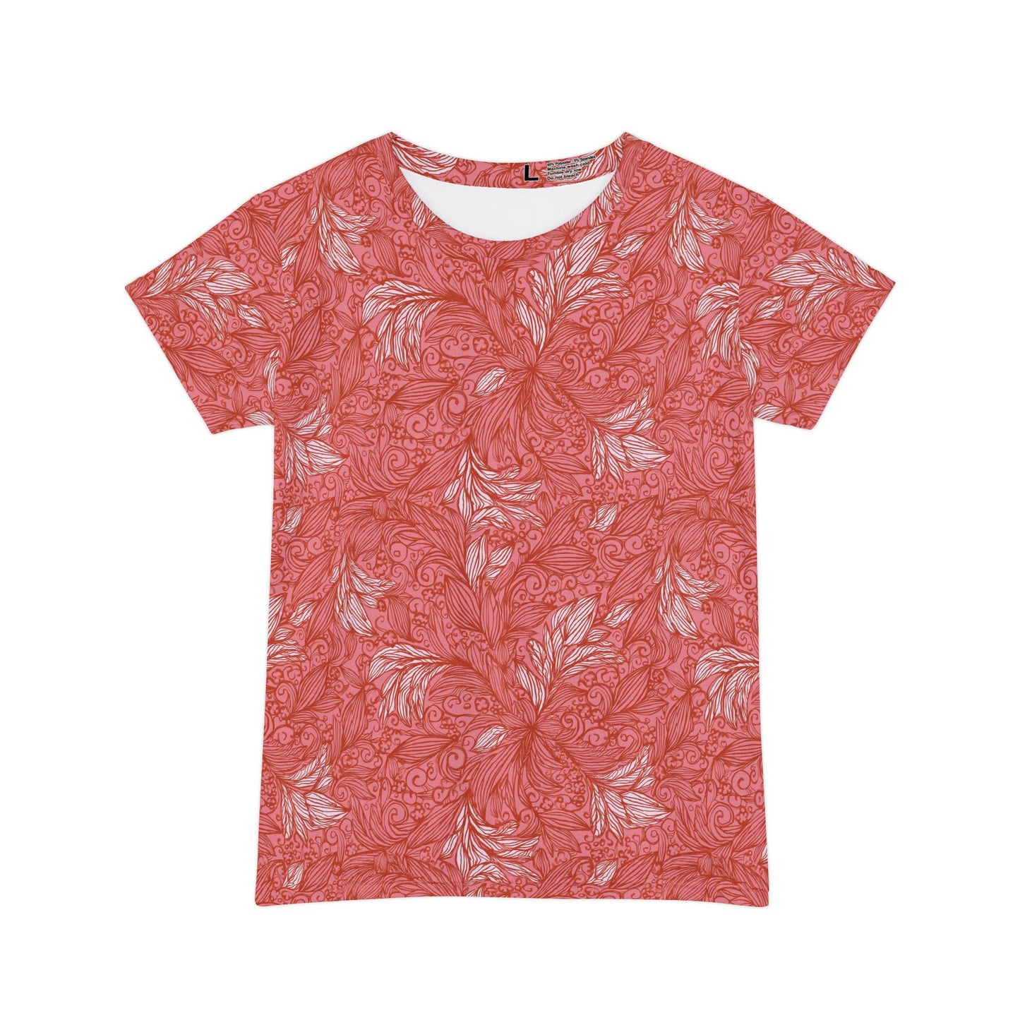 Women Poly Span T-Shirt with Floral Print