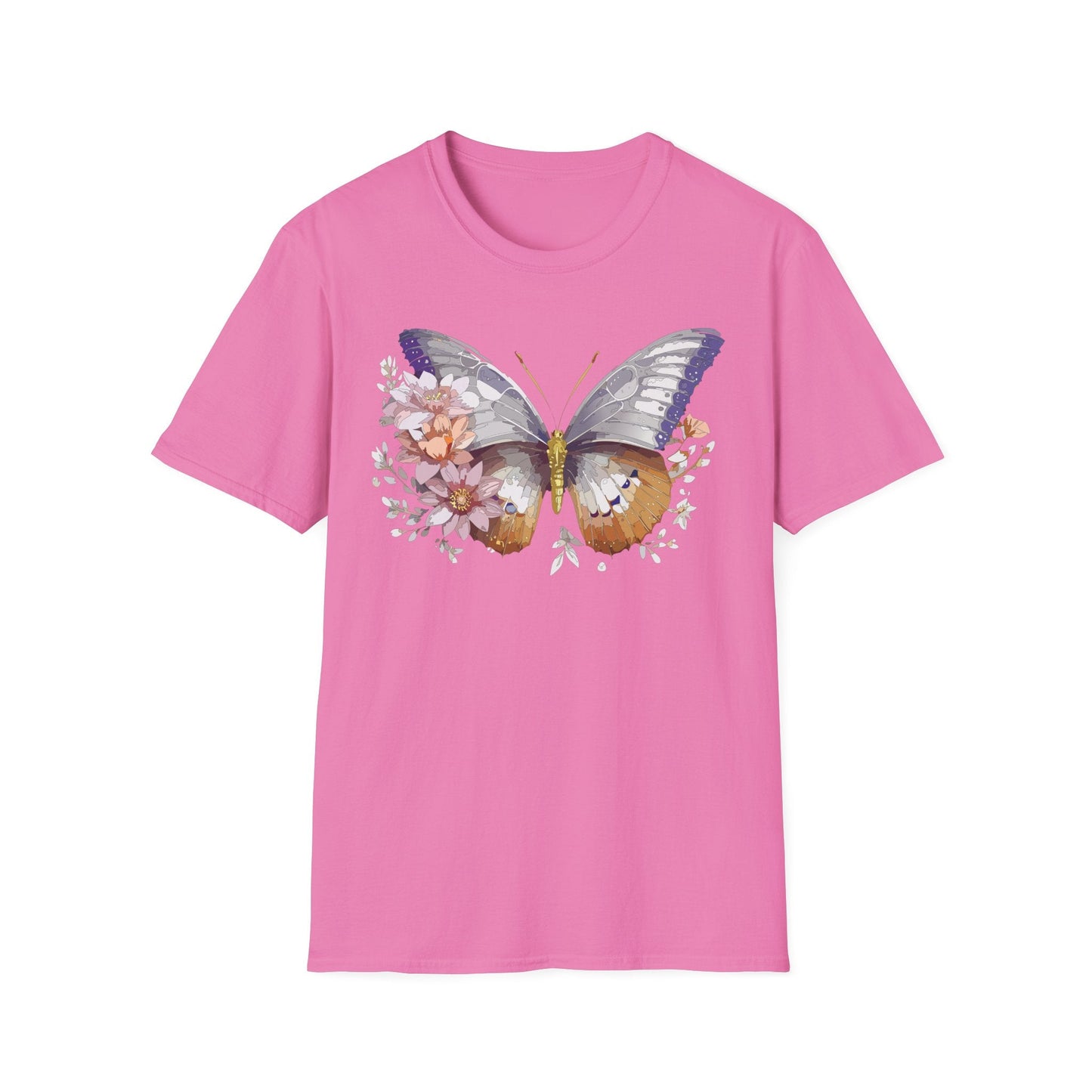 Butterfly Shirt Unisex T Shirt 100 Percent Ring Spun Cotton Gildan Softstyle Tee