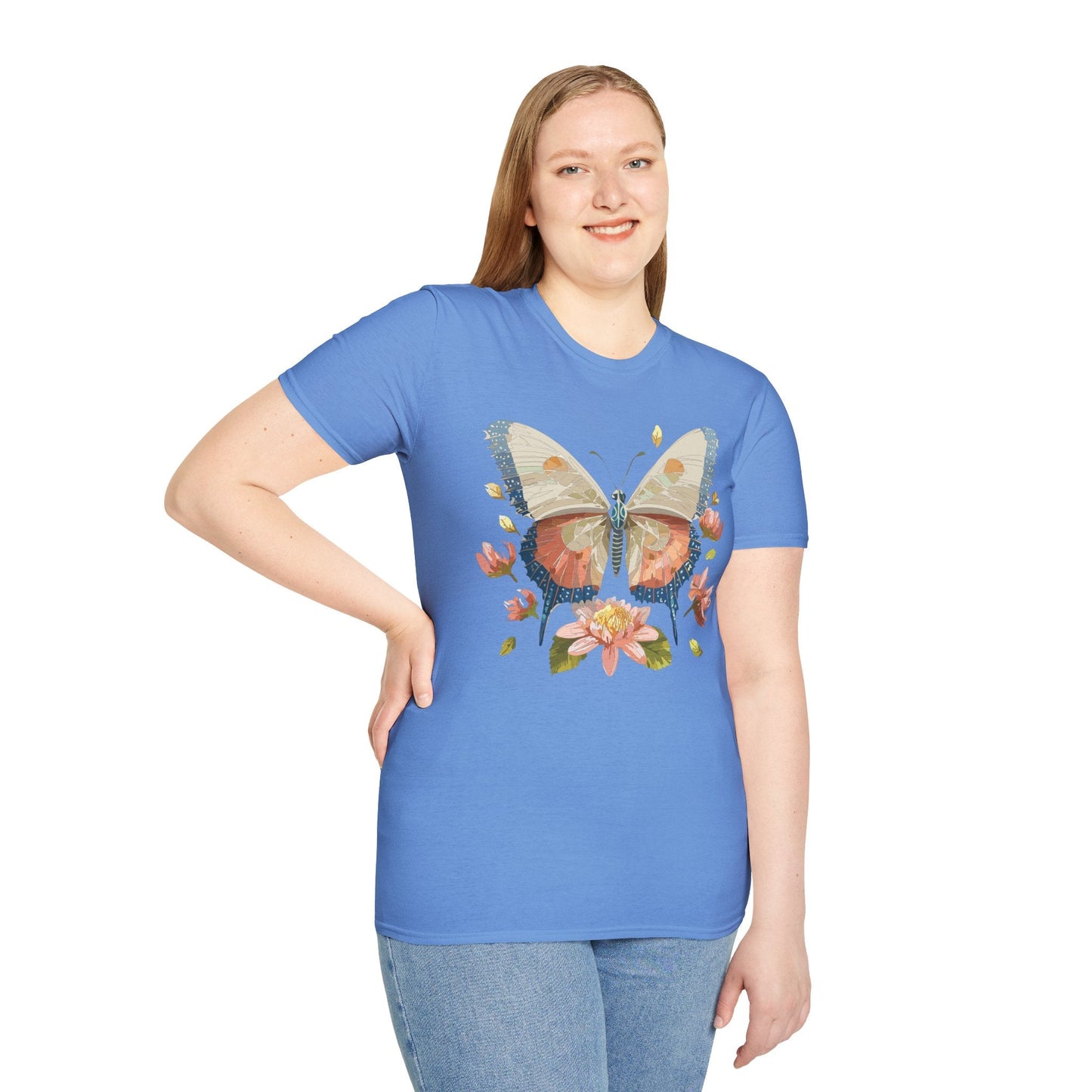 Butterfly Shirt Unisex Softstyle T Shirt Gildan 64000 100 Cotton Monarch Butterfly Gift