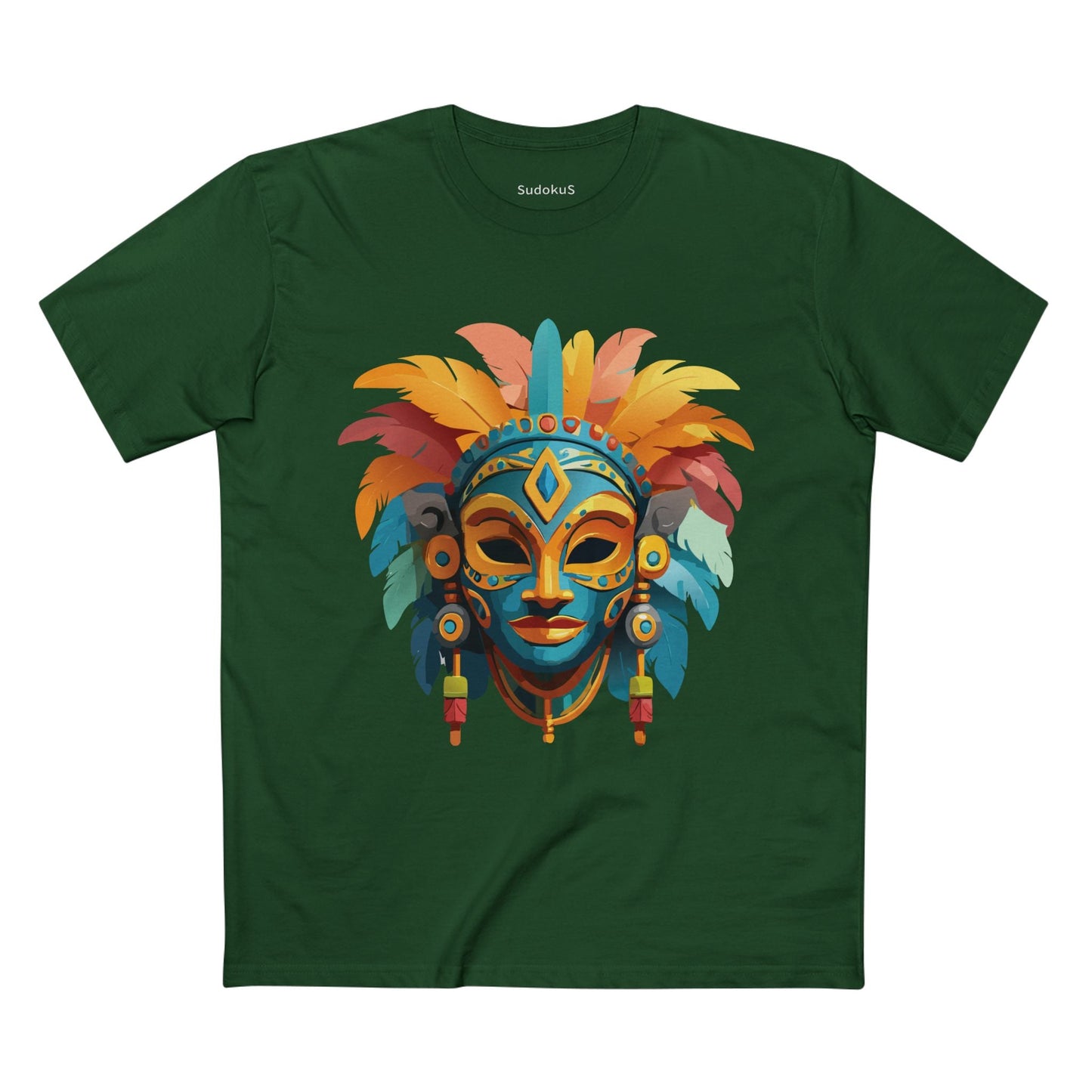 Mask Graphic Unisex 100 Cotton Staple Tee 2