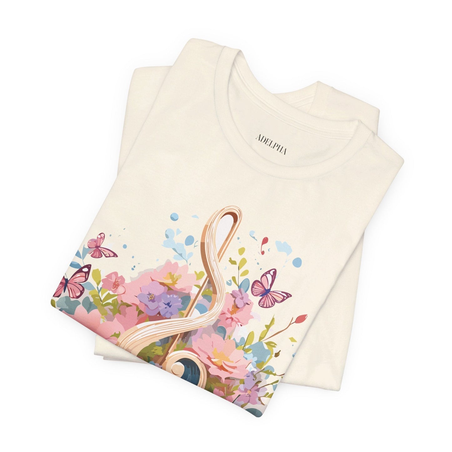 Music Graphic T Shirt Unisex Short Sleeve Adelpha Vintage Inspired Artwork Tee Premium Edition