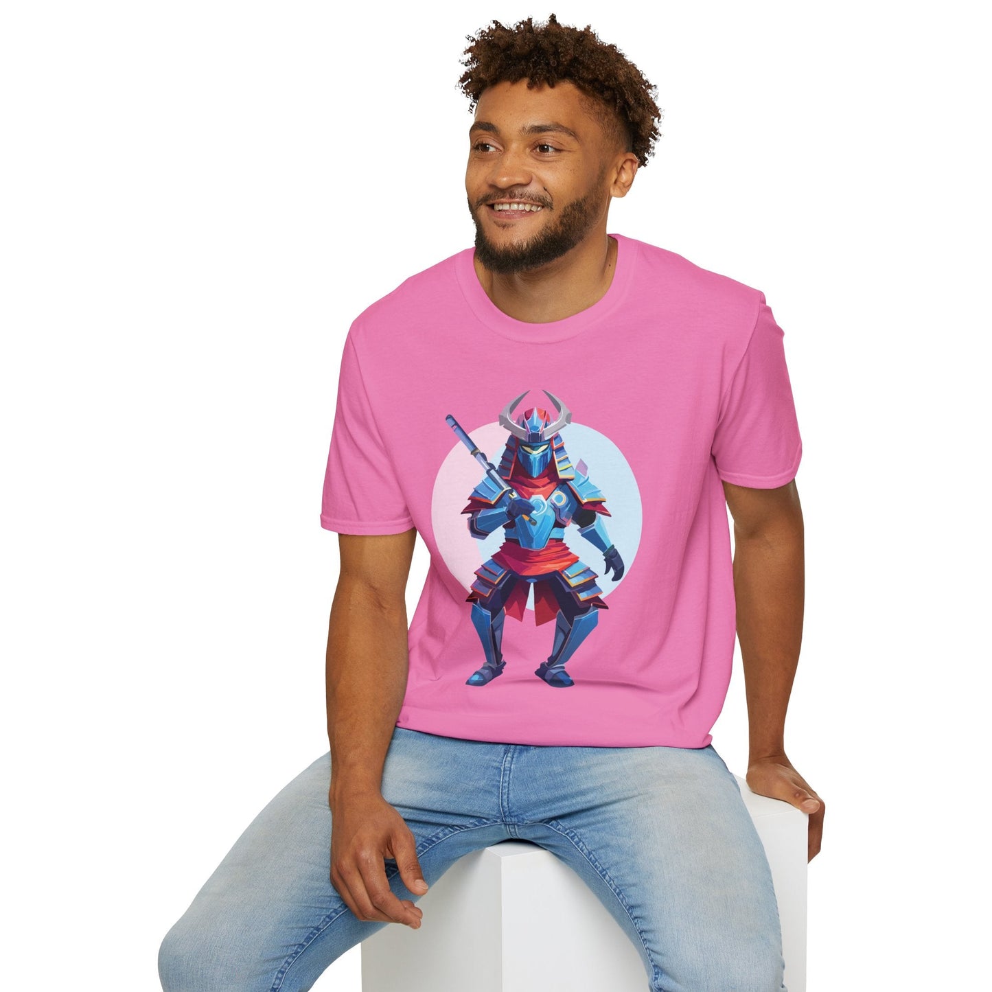 Samurai T Shirt Unisex Softstyle Tee Made From 100 Percent Ring Spun Cotton Gildan 64000